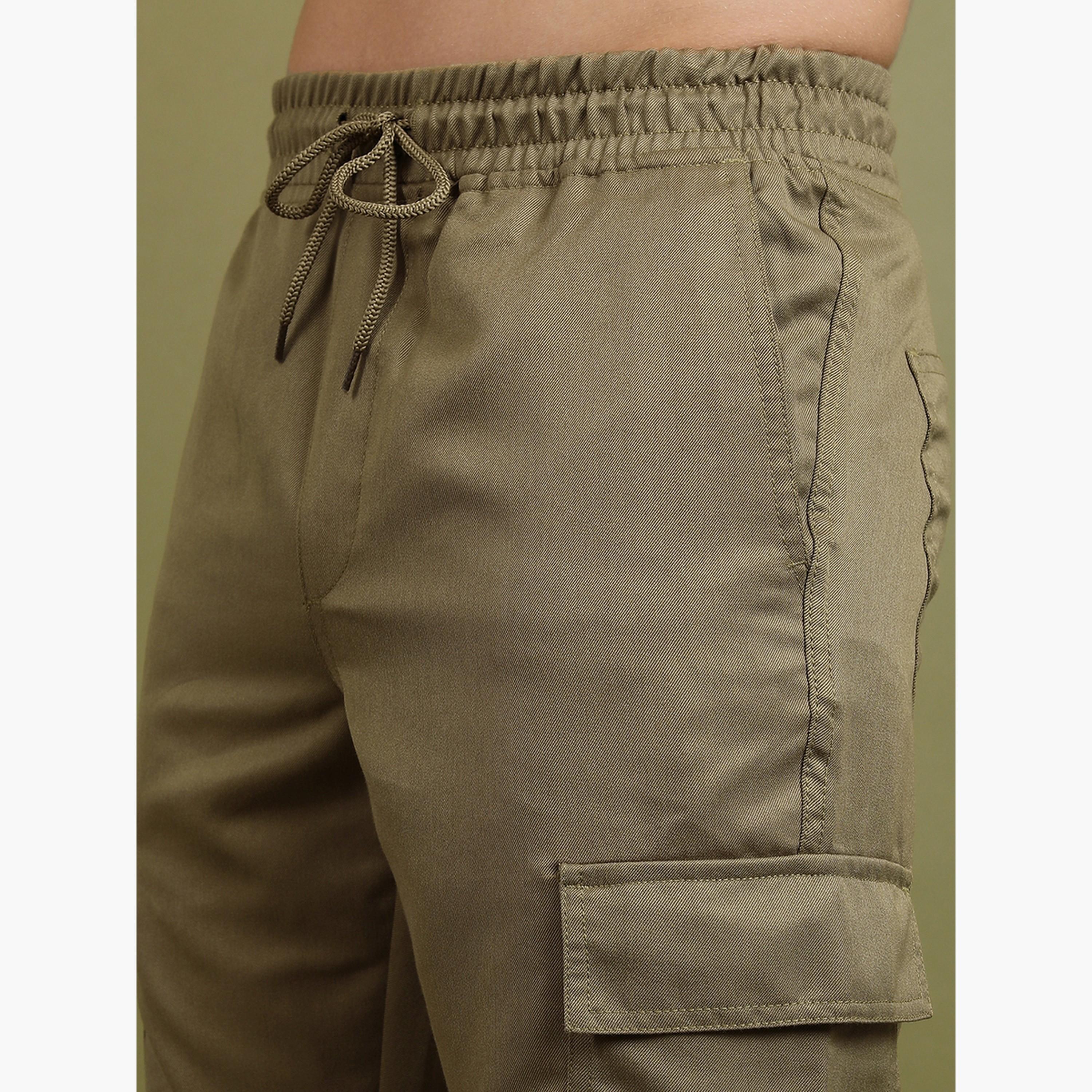 Highlander X Styli Mid Rise Slim Fit Drawstring Cargo Joggers-men-clothing-bottoms-joggers-image-5
