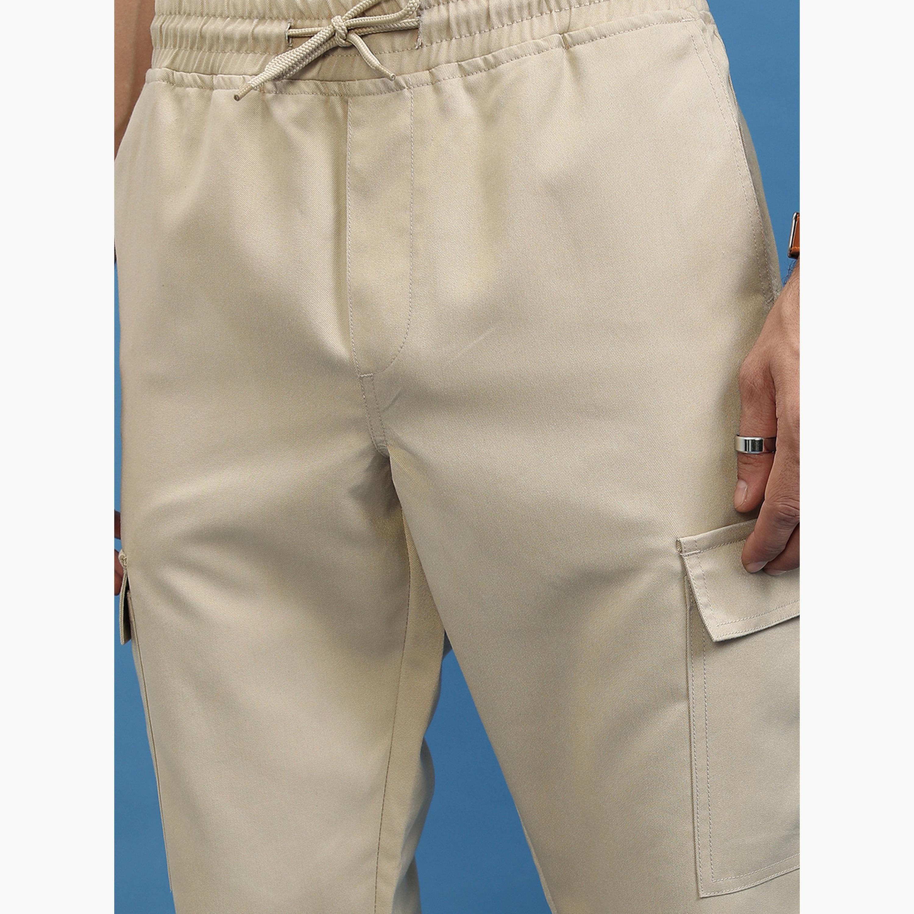 هايلاندر ستايلي - بنطال رياضي متوسط الارتفاع برباط سحب-men-clothing-bottoms-joggers-image-2