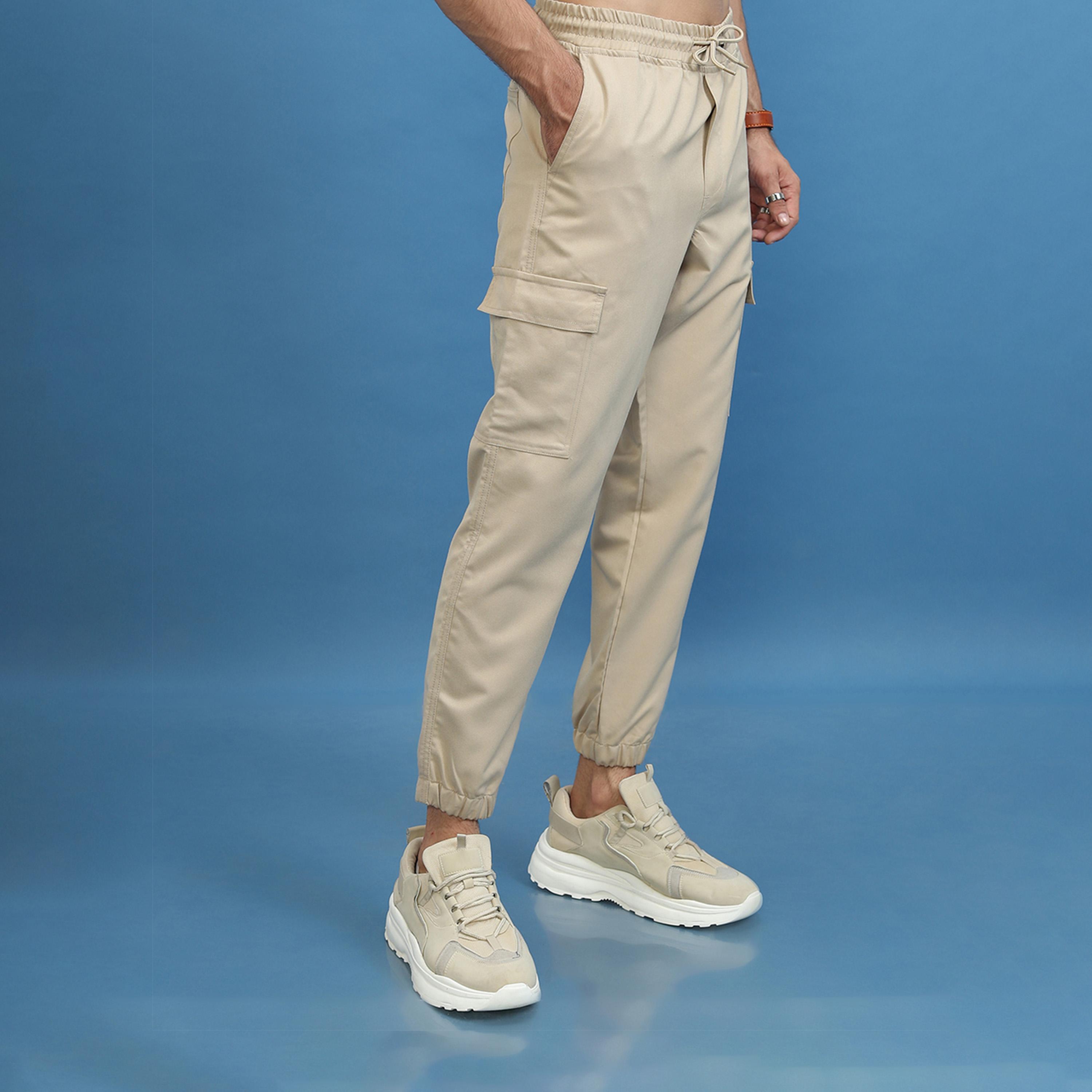 هايلاندر ستايلي - بنطال رياضي متوسط الارتفاع برباط سحب-men-clothing-bottoms-joggers-image-1