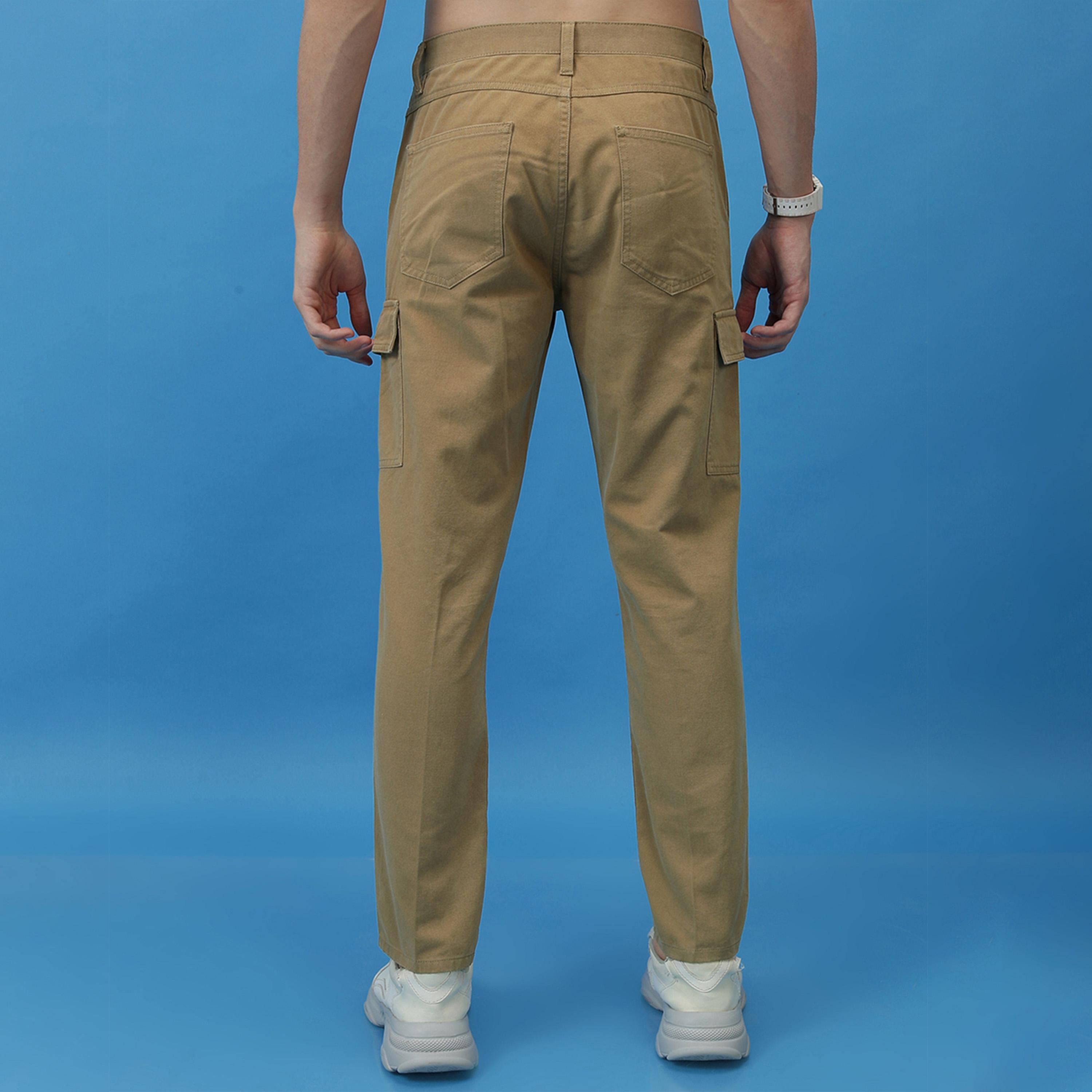 هايلاندر ستايلي - بنطال كارجو بخصر متوسط الارتفاع بقصّة مدببة-men-clothing-bottoms-trousersandchinos-trousers-image-3