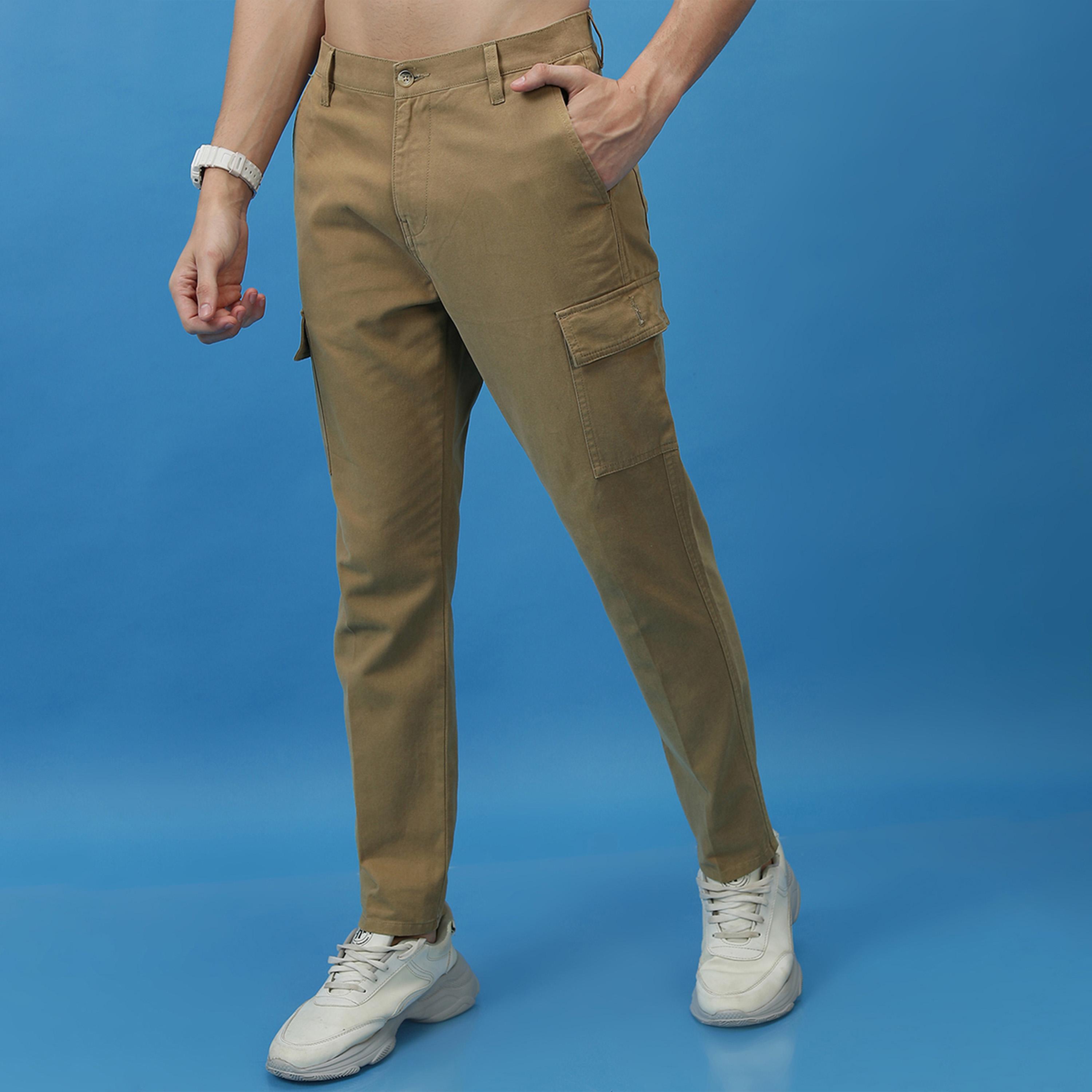 Highlander X Styli Mid Rise Tapered Fit Cargo Trousers-men-clothing-bottoms-trousersandchinos-trousers-image-4