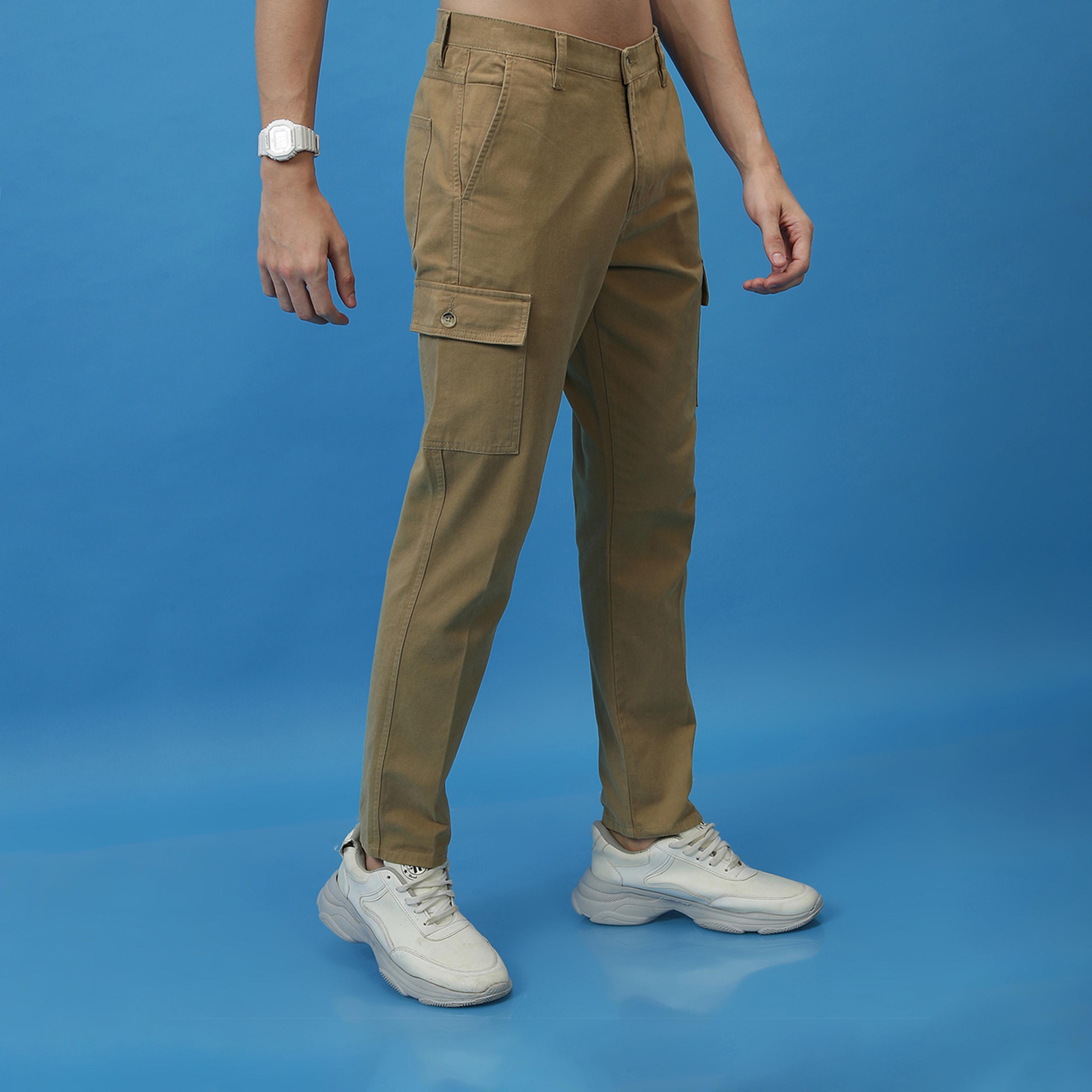 هايلاندر ستايلي - بنطال كارجو بخصر متوسط الارتفاع بقصّة مدببة-men-clothing-bottoms-trousersandchinos-trousers-image-6