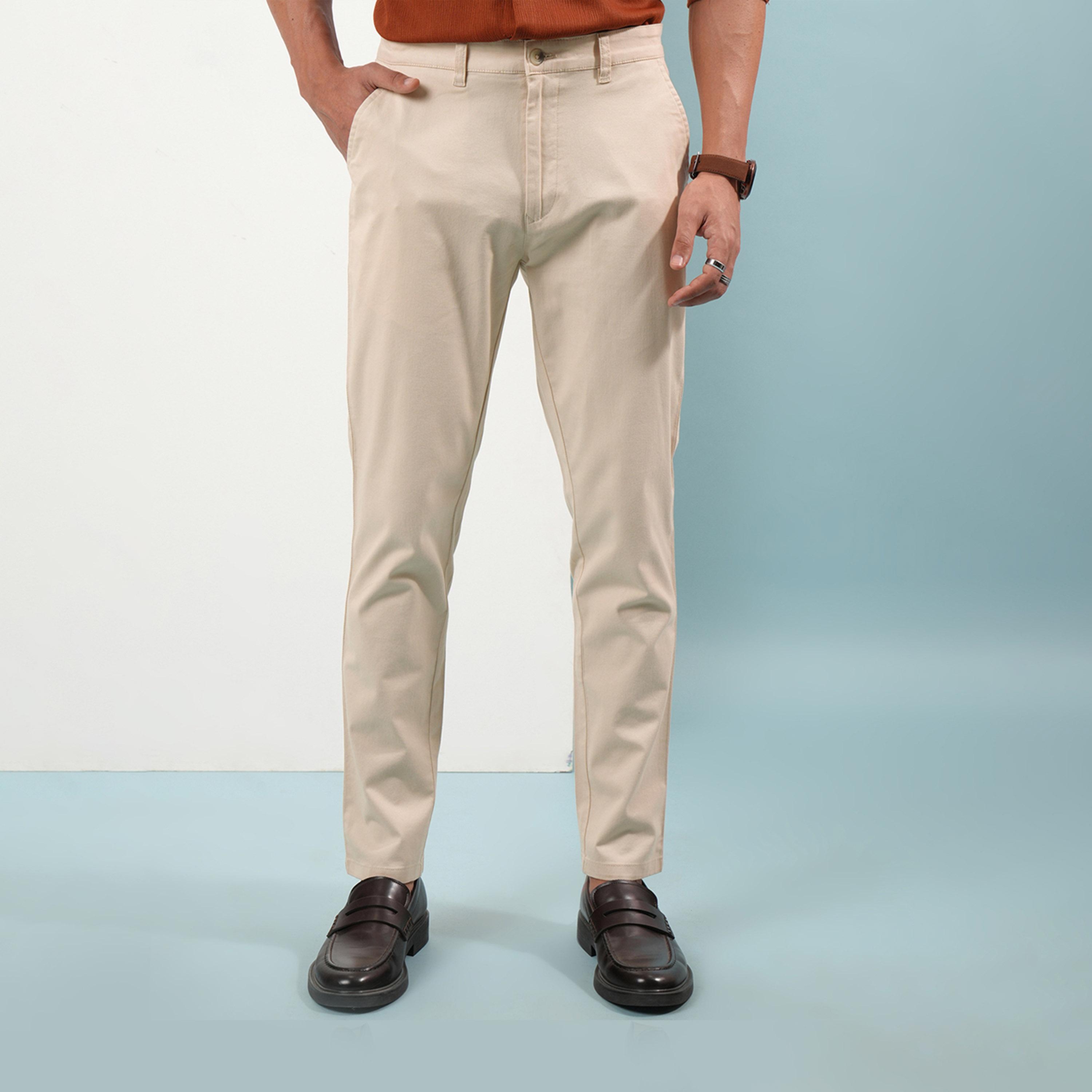 Highlander X Styli Mid Rise Slim Fit Chino Trousers-men-clothing-bottoms-trousersandchinos-chinos-image-1