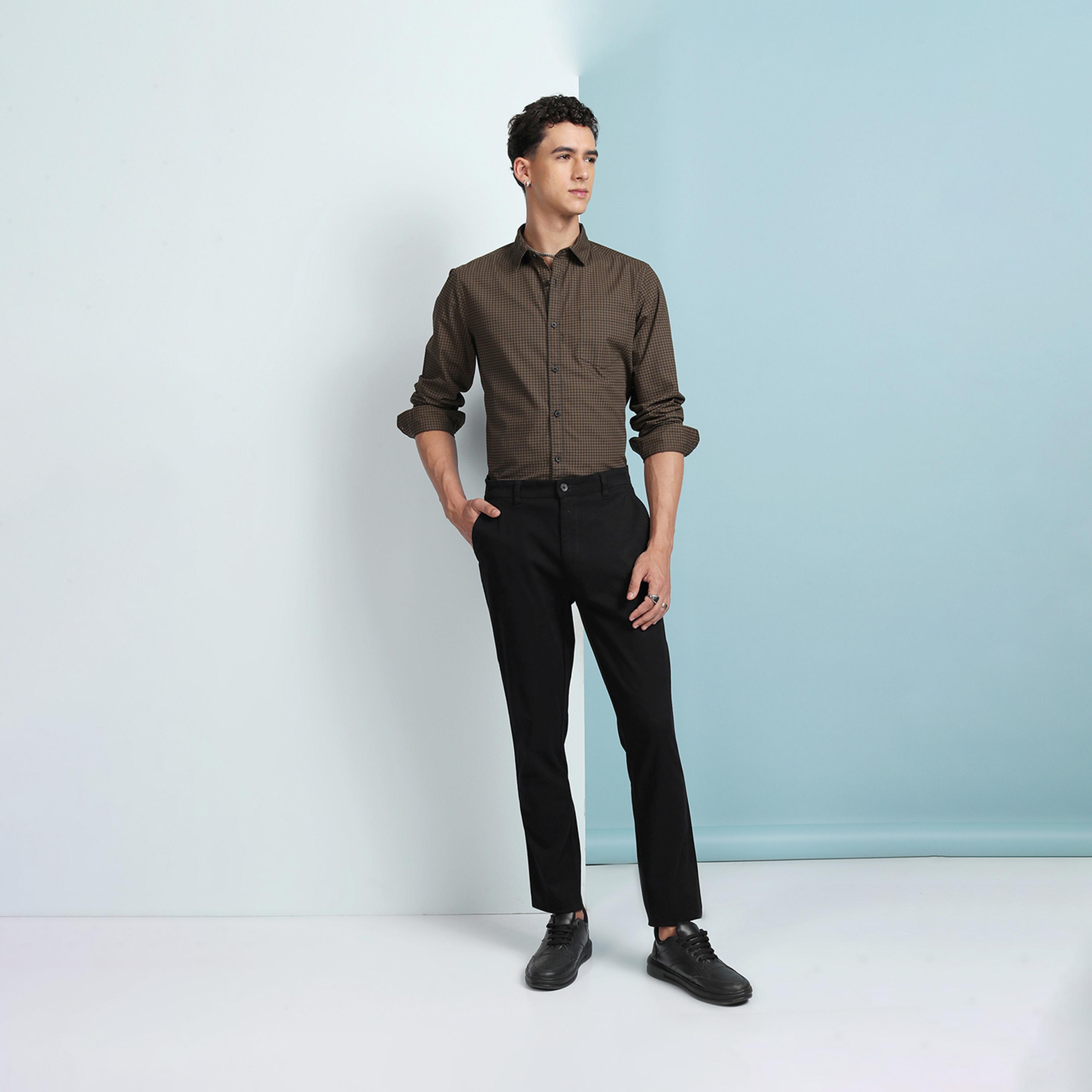هايلاندر ستايلي - بنطال تشينو بقصّة سليم بخصر متوسط الارتفاع-men-clothing-bottoms-trousersandchinos-trousers-image-2