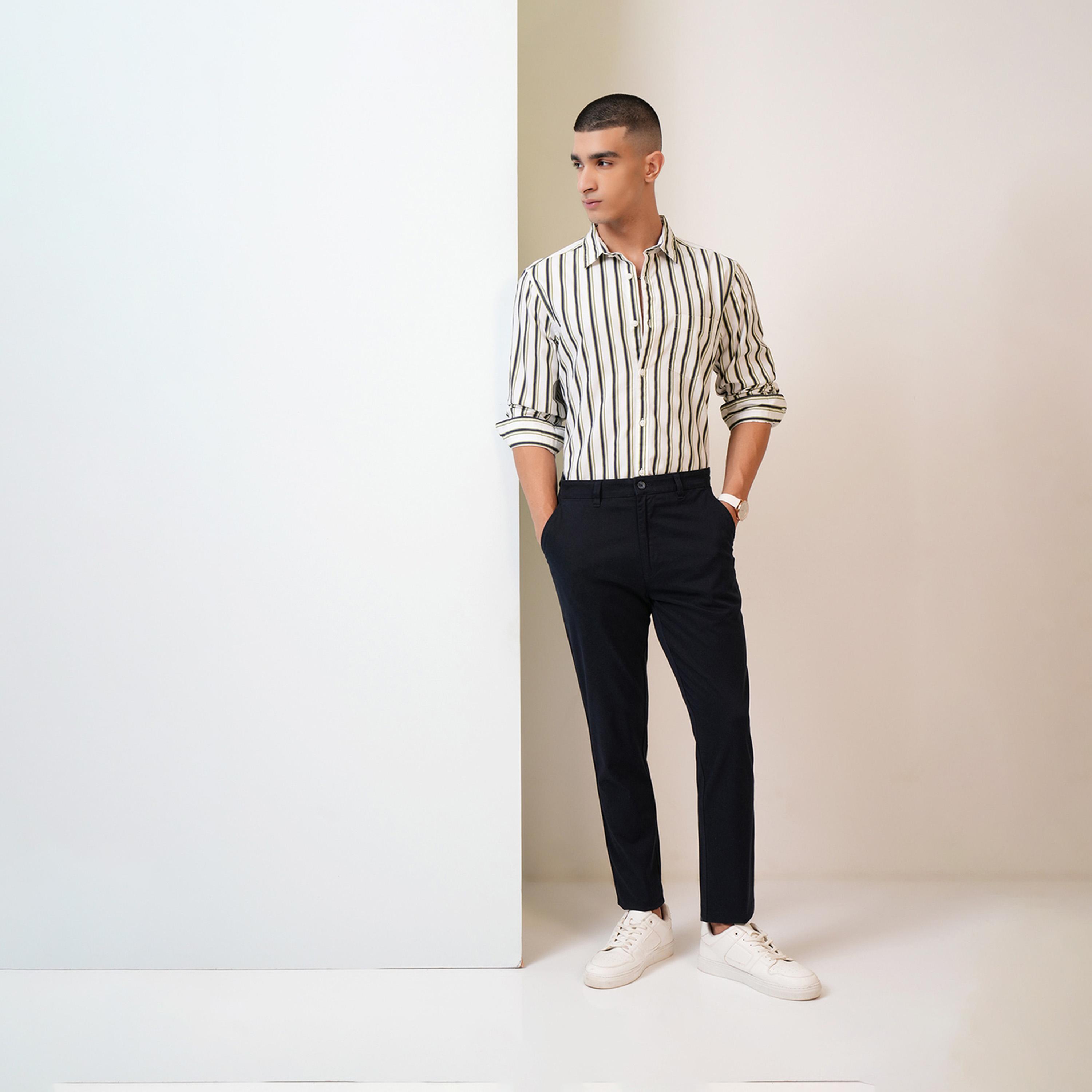 هايلاندر ستايلي - بنطال تشينو بقصّة سليم بخصر متوسط الارتفاع-men-clothing-bottoms-trousersandchinos-trousers-image-2