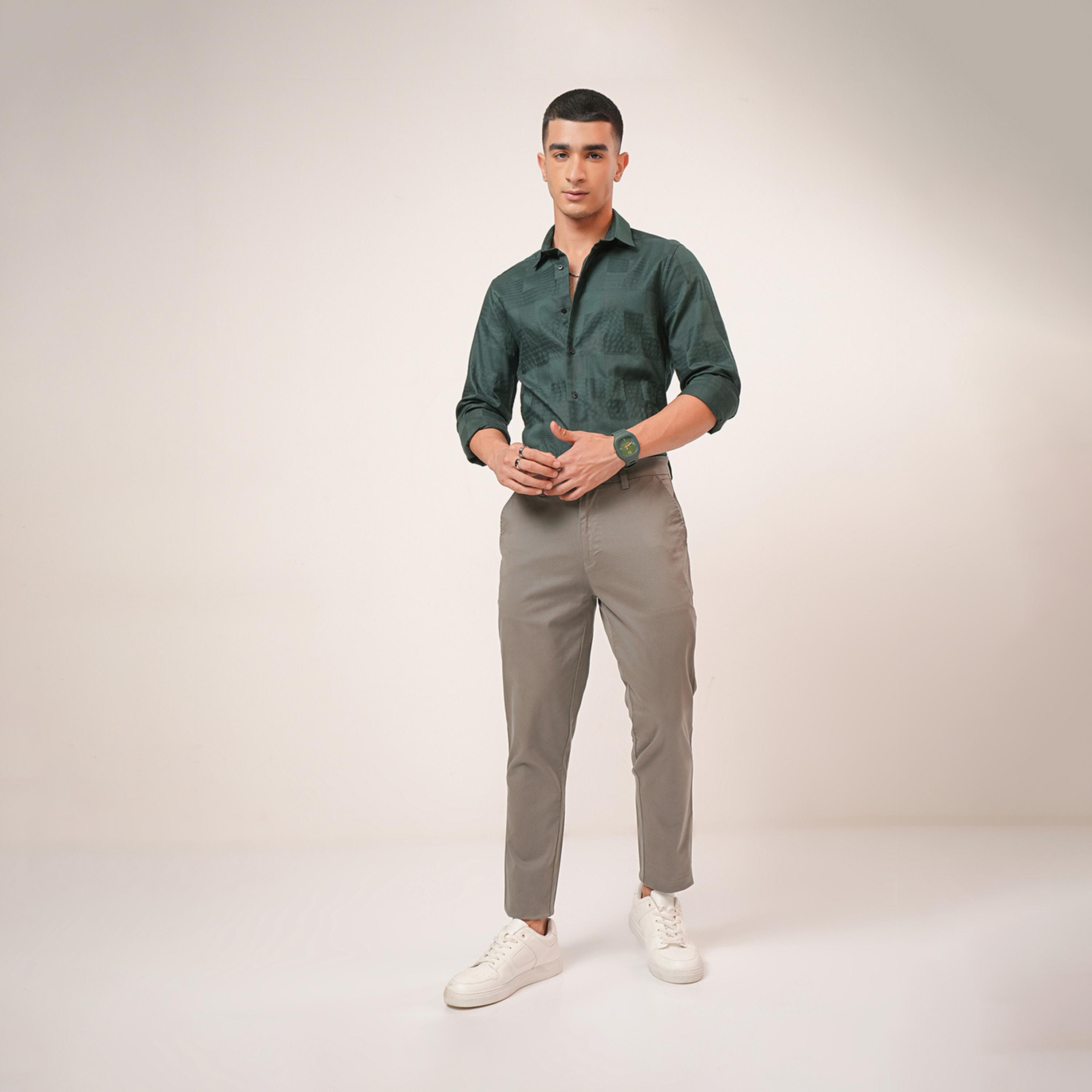 هايلاندر ستايلي - بنطال تشينو بقصّة سليم بخصر متوسط الارتفاع-men-clothing-bottoms-trousersandchinos-trousers-image-2