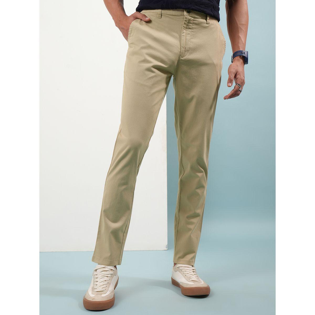 بنطال تشينو بقصة عادية وخصر متوسط هايلاندر × ستايلي-men-clothing-bottoms-trousersandchinos-trousers-image-1
