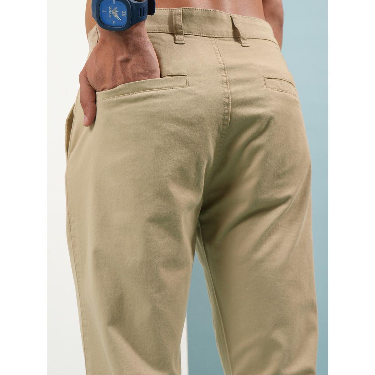 بنطال تشينو بقصة عادية وخصر متوسط هايلاندر × ستايلي-men-clothing-bottoms-trousersandchinos-trousers-image-5