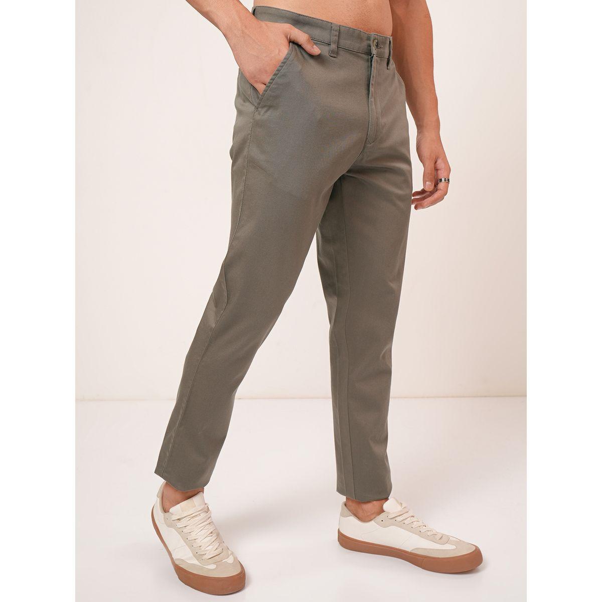 بنطال تشينو بقصة عادية وخصر متوسط هايلاندر × ستايلي-men-clothing-bottoms-trousersandchinos-trousers-image-6
