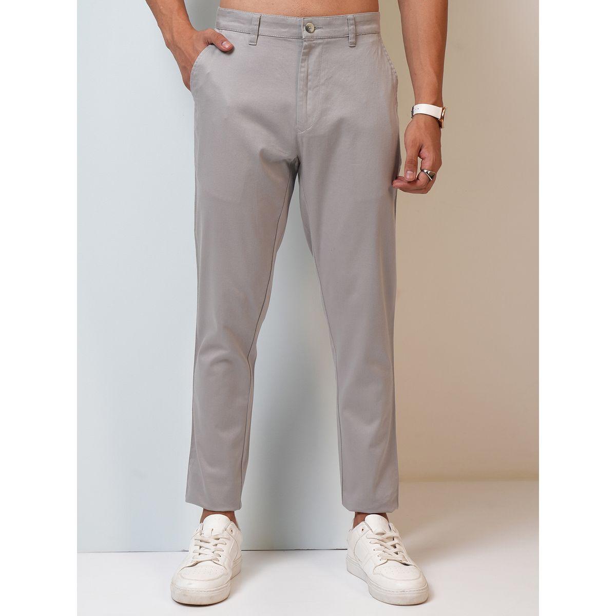 بنطال تشينو بقصة عادية وخصر متوسط هايلاندر × ستايلي-men-clothing-bottoms-trousersandchinos-trousers-image-1
