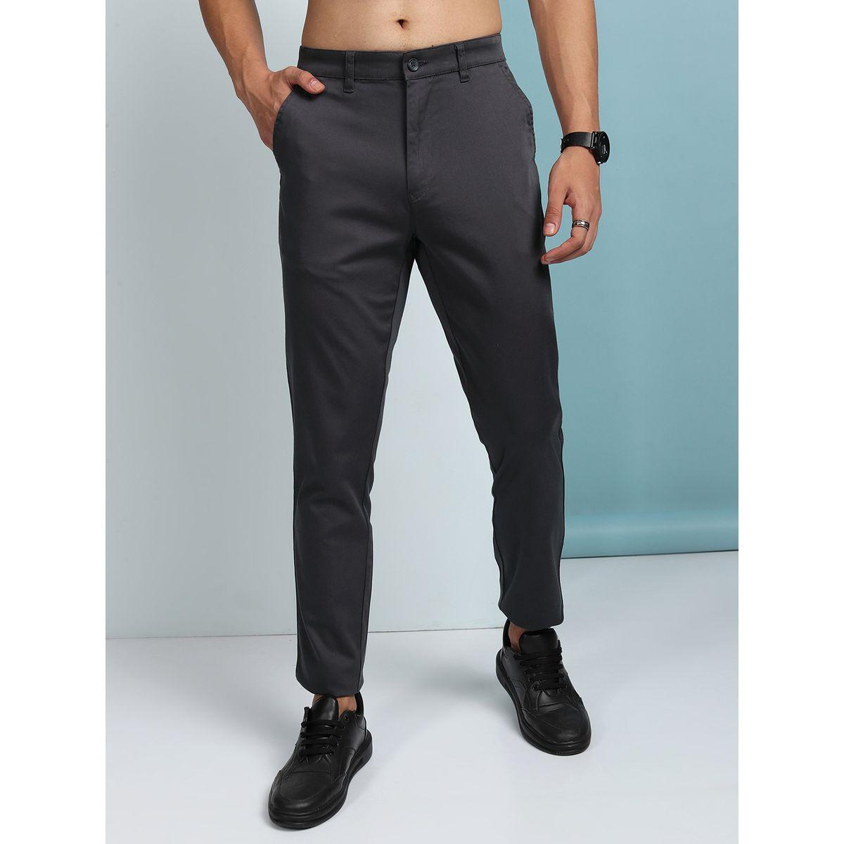 بنطال تشينو بقصة عادية وخصر متوسط هايلاندر × ستايلي-men-clothing-bottoms-trousersandchinos-trousers-image-1