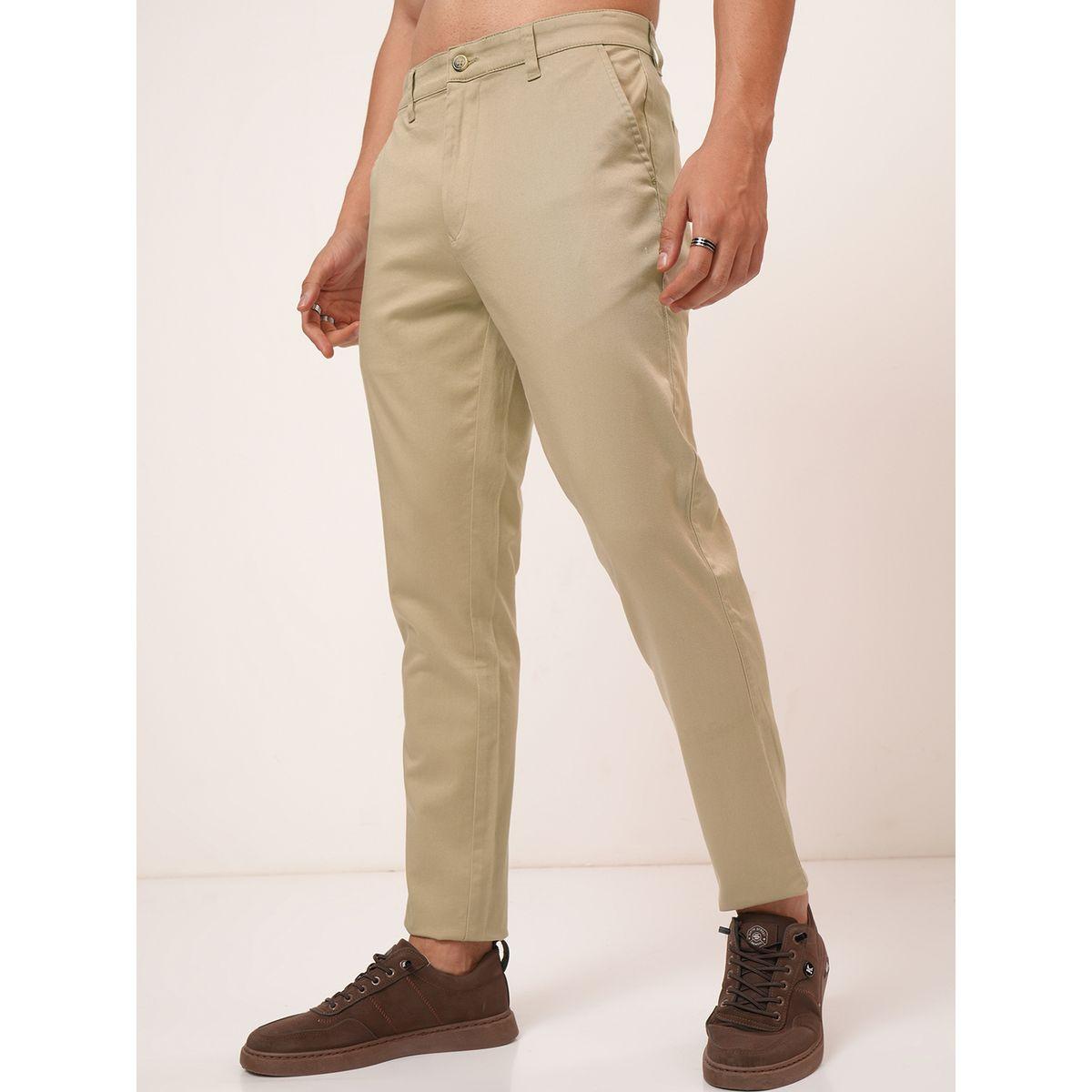بنطال تشينو بقصة عادية وخصر متوسط هايلاندر × ستايلي-men-clothing-bottoms-trousersandchinos-trousers-image-4