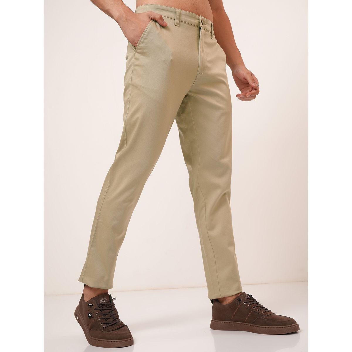 بنطال تشينو بقصة عادية وخصر متوسط هايلاندر × ستايلي-men-clothing-bottoms-trousersandchinos-trousers-image-6