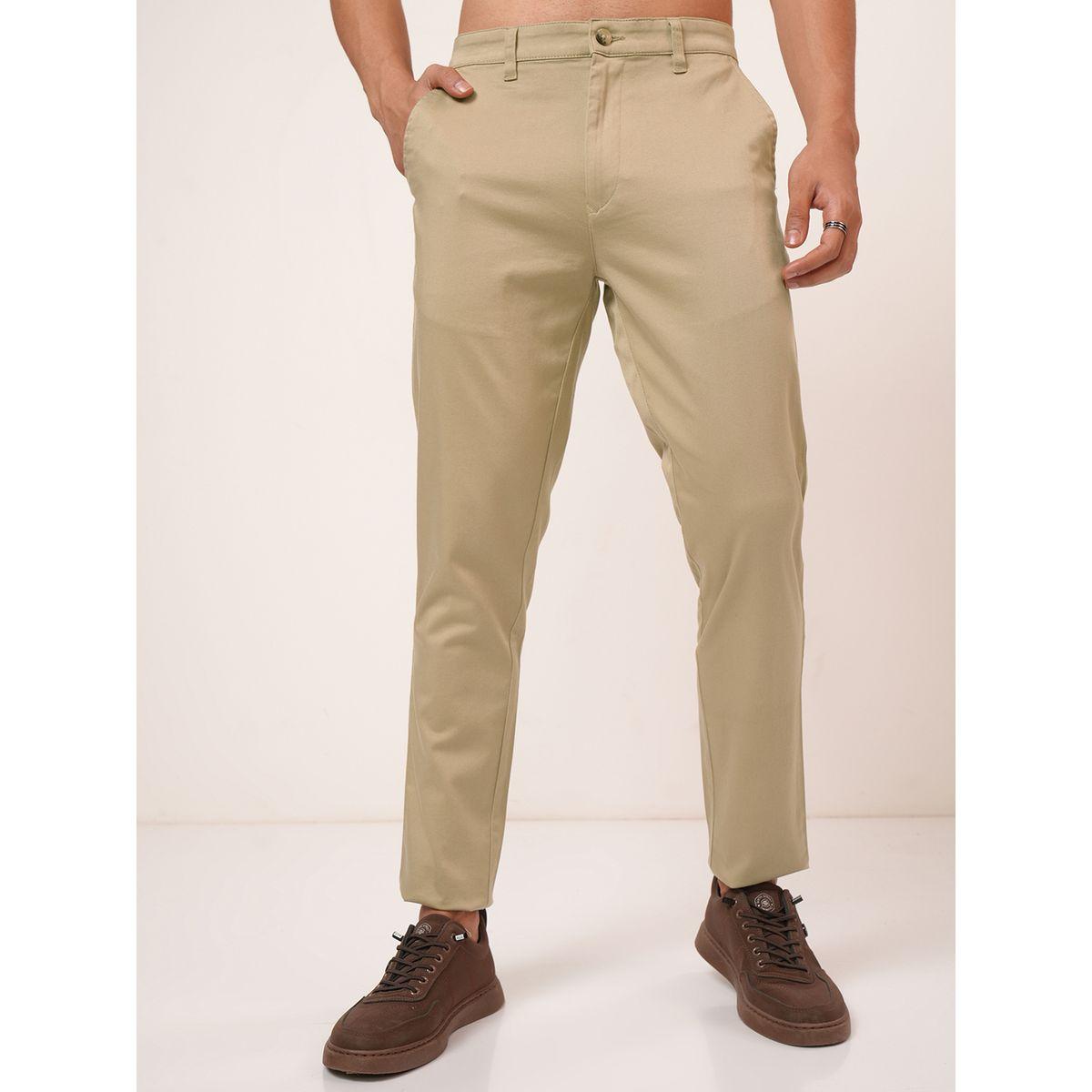 بنطال تشينو بقصة عادية وخصر متوسط هايلاندر × ستايلي-men-clothing-bottoms-trousersandchinos-trousers-image-7