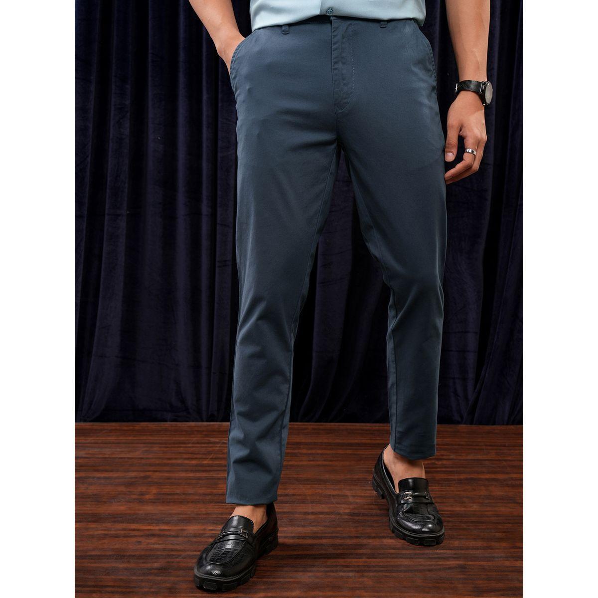 بنطال بقصة عادية وخصر متوسط هايلاندر × ستايلي-men-clothing-bottoms-trousersandchinos-trousers-image-1