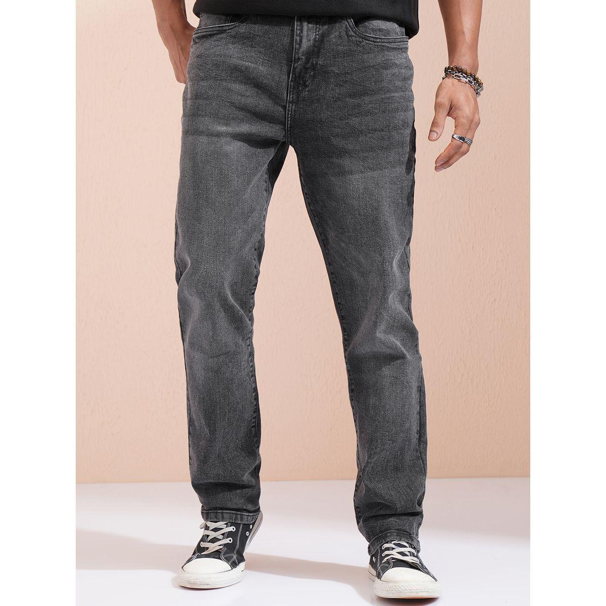 Highlander X Styli Mid-Rise Straight Fit Stretchy Faded Jeans-men-clothing-bottoms-jeans-image-1