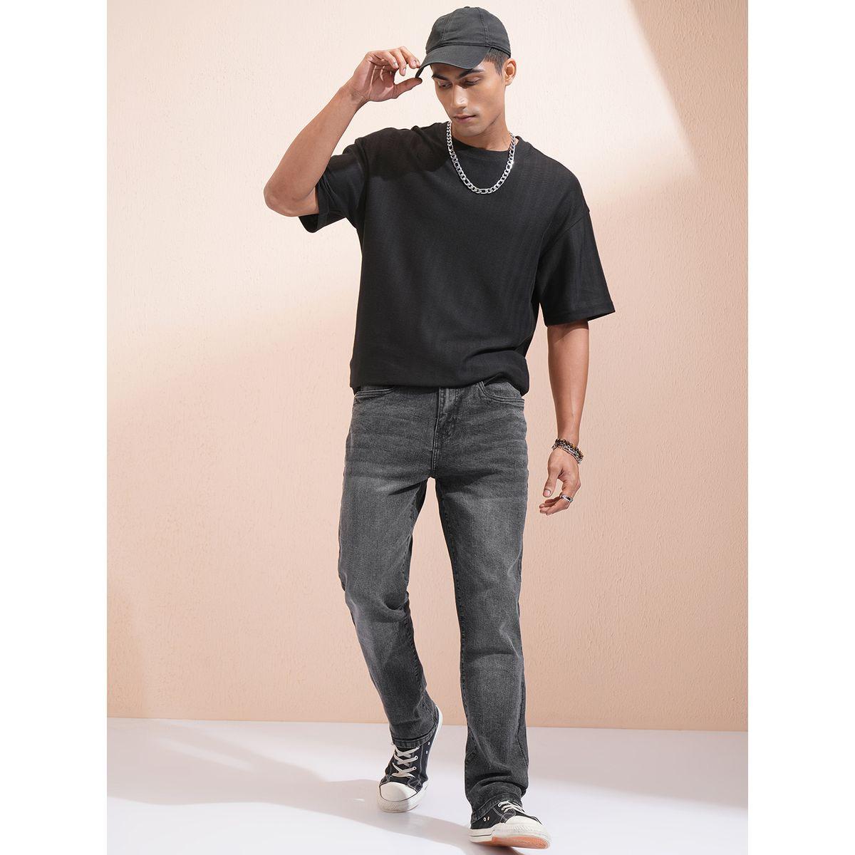 جينز بقصة أرجل مستقيمة وخصر متوسط هايلاندر × ستايلي-men-clothing-bottoms-jeans-image-2