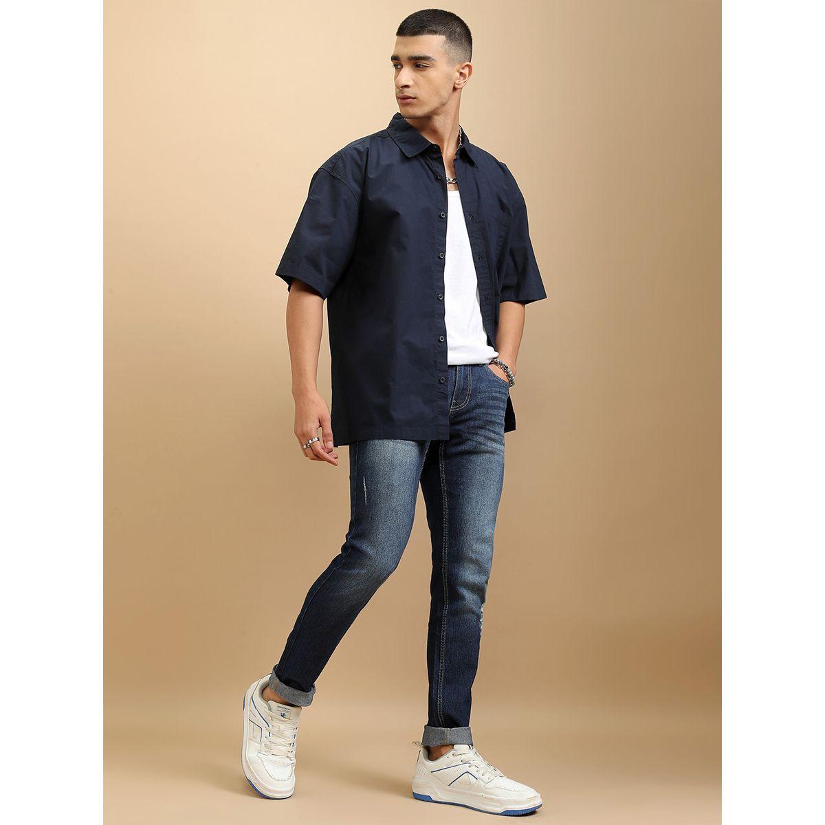 Highlander X Styli Mid Rise Slim Fit Faded Jeans with Distress Detail-men-clothing-bottoms-jeans-image-2