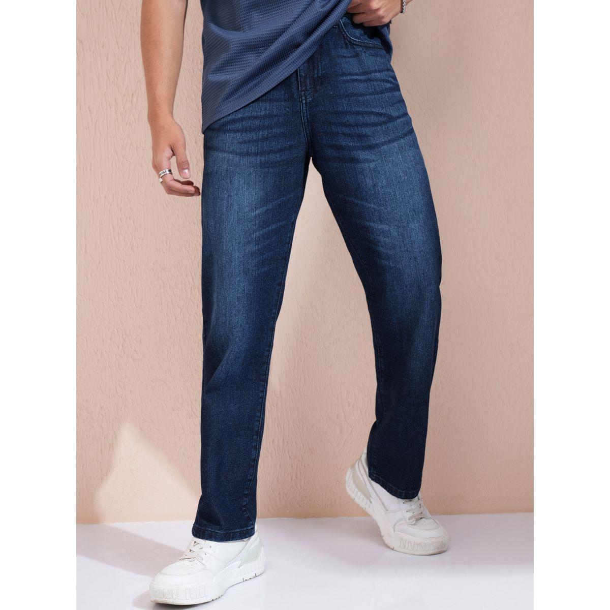 جينز بقصة أرجل مستقيمة وخصر متوسط هايلاندر × ستايلي-men-clothing-bottoms-jeans-image-1