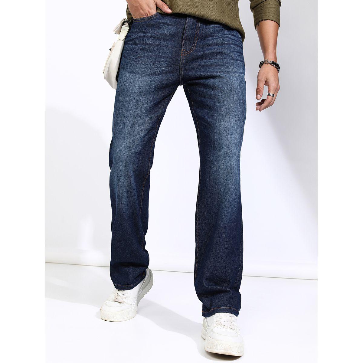 جينز بقصة أرجل مستقيمة وخصر متوسط هايلاندر × ستايلي-men-clothing-bottoms-jeans-image-1