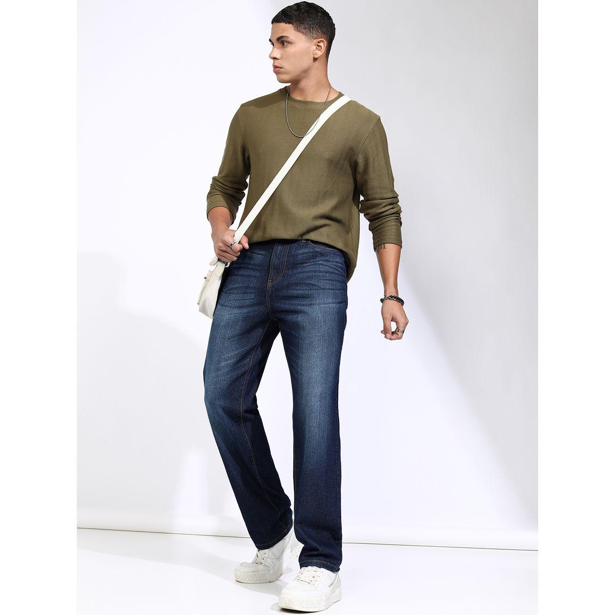 جينز بقصة أرجل مستقيمة وخصر متوسط هايلاندر × ستايلي-men-clothing-bottoms-jeans-image-2