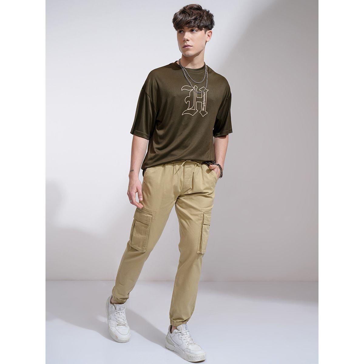 جوغر بقصة سليم فيت وخصر متوسط هايلاندر × ستايلي-men-clothing-bottoms-joggers-image-2