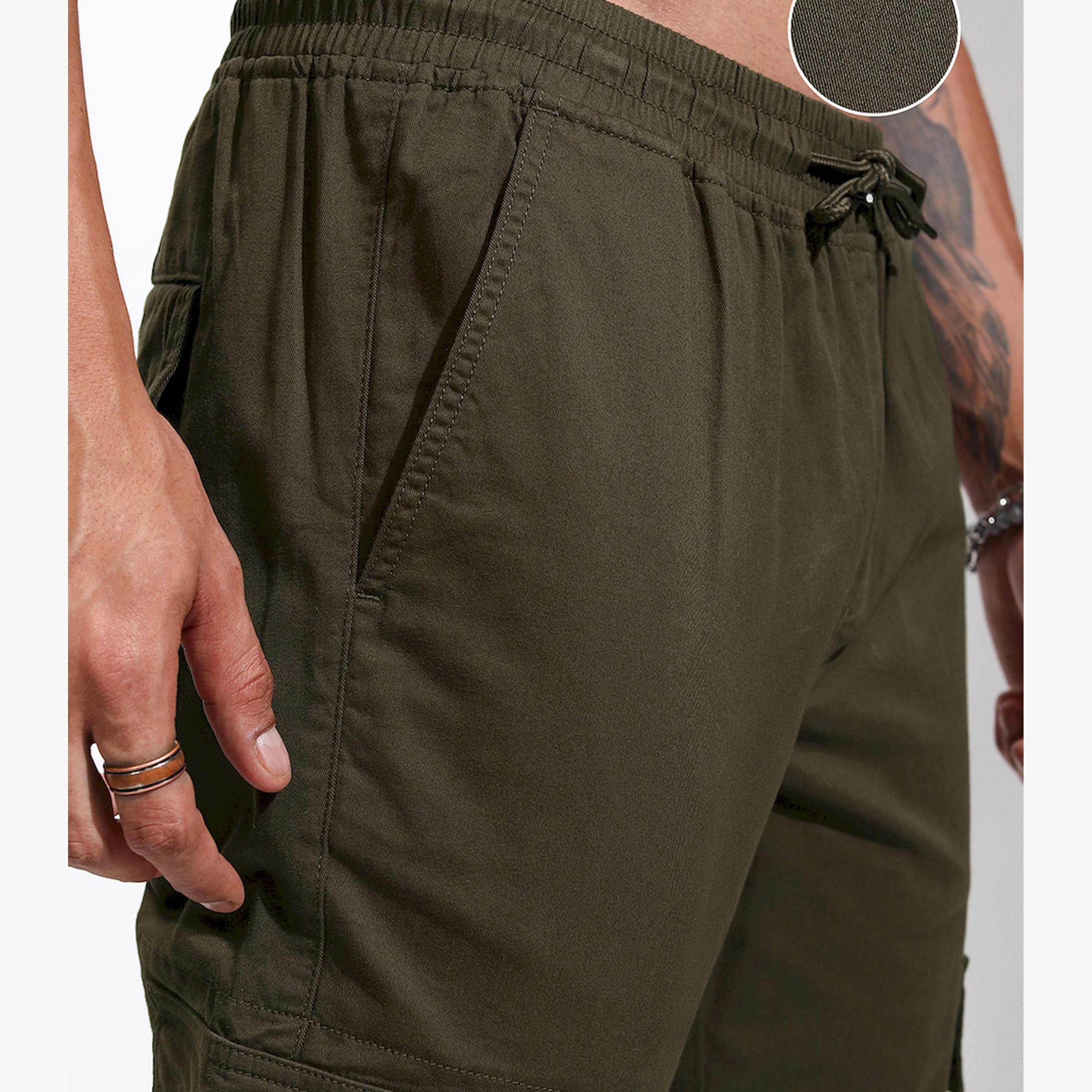 هايلاندر × ستايلي-  بنطال رياضي بقصة ضيقة متوسط ​​الارتفاع-men-clothing-bottoms-joggers-image-5