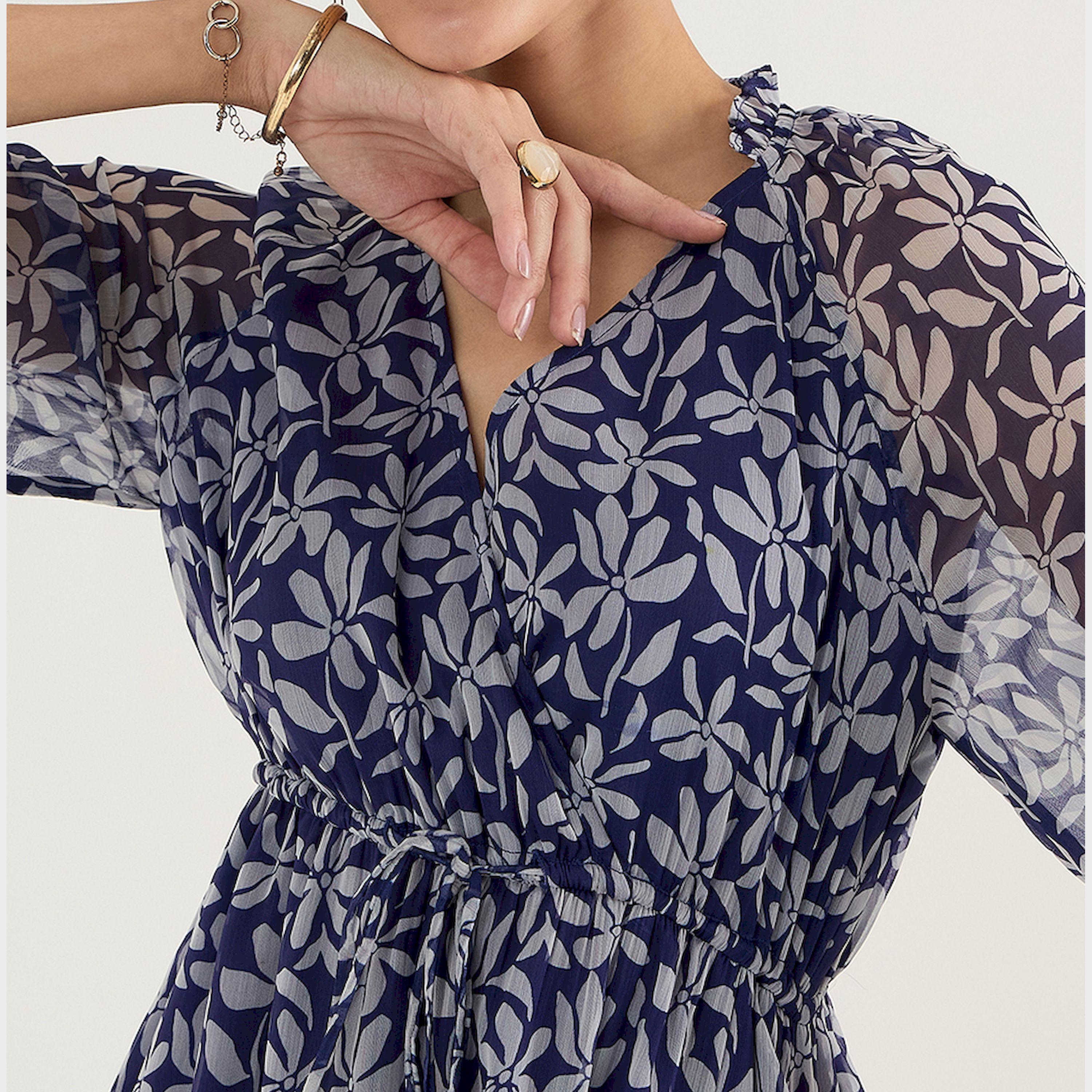 فيميلا × ستايلي - فستان ماكسي متعدد الطبقات بأكمام منفوخة وطبعة زهور-women-clothing-dresses-image-5