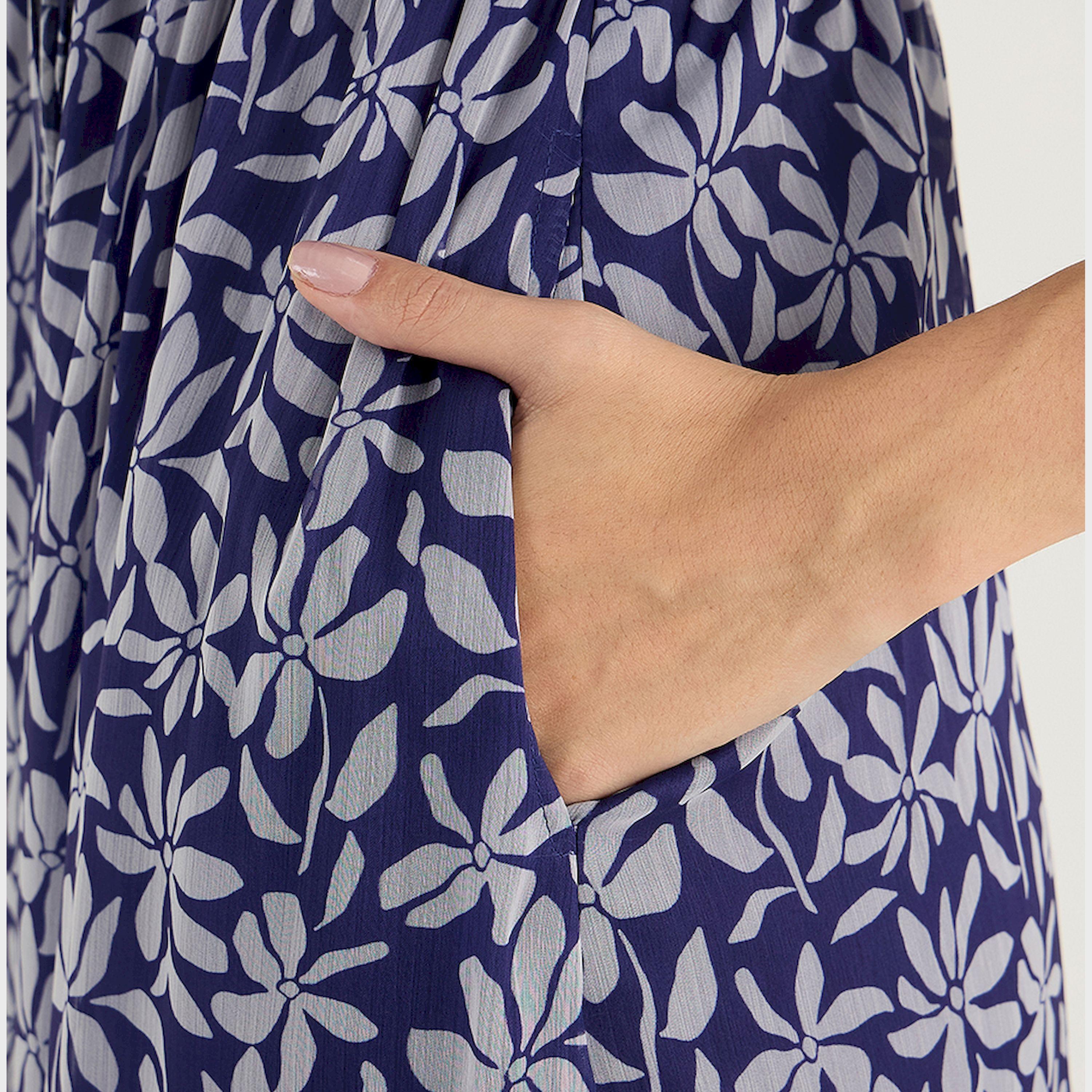 فيميلا × ستايلي - فستان ماكسي متعدد الطبقات بأكمام منفوخة وطبعة زهور-women-clothing-dresses-image-6