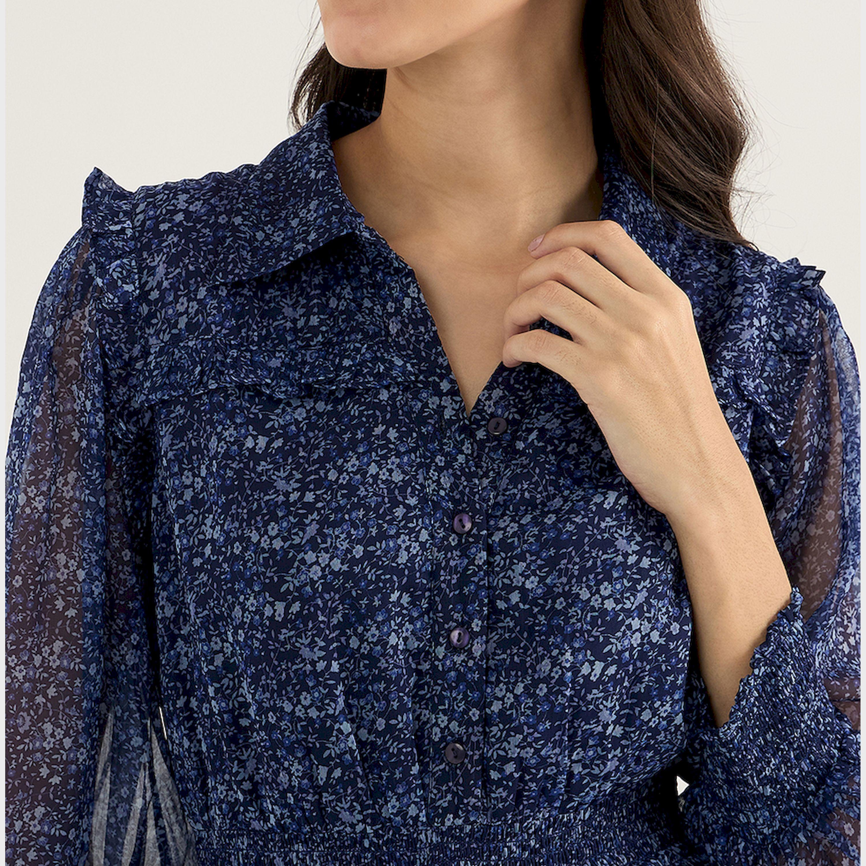Femmella X Styli Floral Print Collared Tiered Midi Dress-women-clothing-dresses-image-5