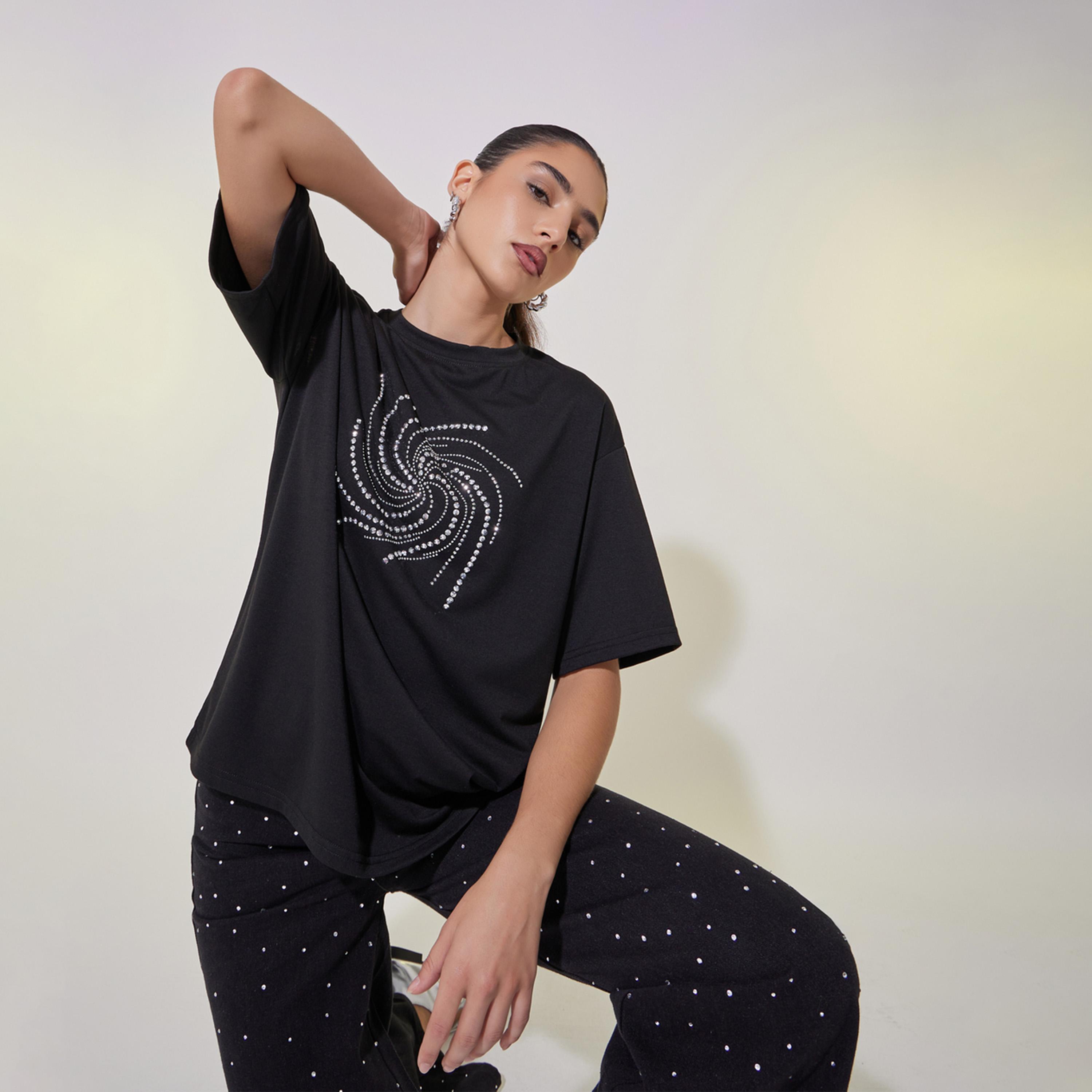 Take Two Embellished Relaxed Fit T-Shirt-women-clothing-tshirts-image-1