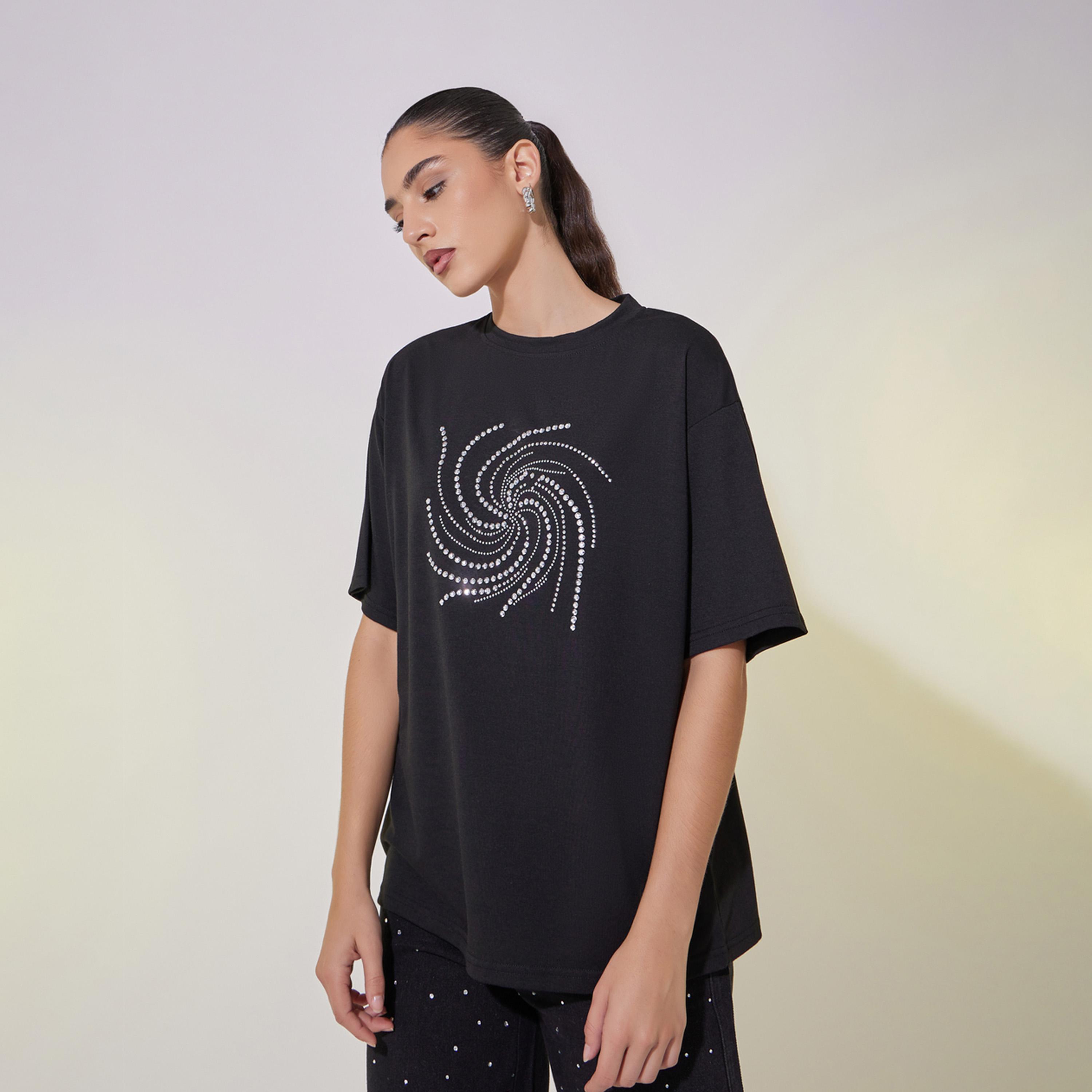 Take Two Embellished Relaxed Fit T-Shirt-women-clothing-tshirts-image-2
