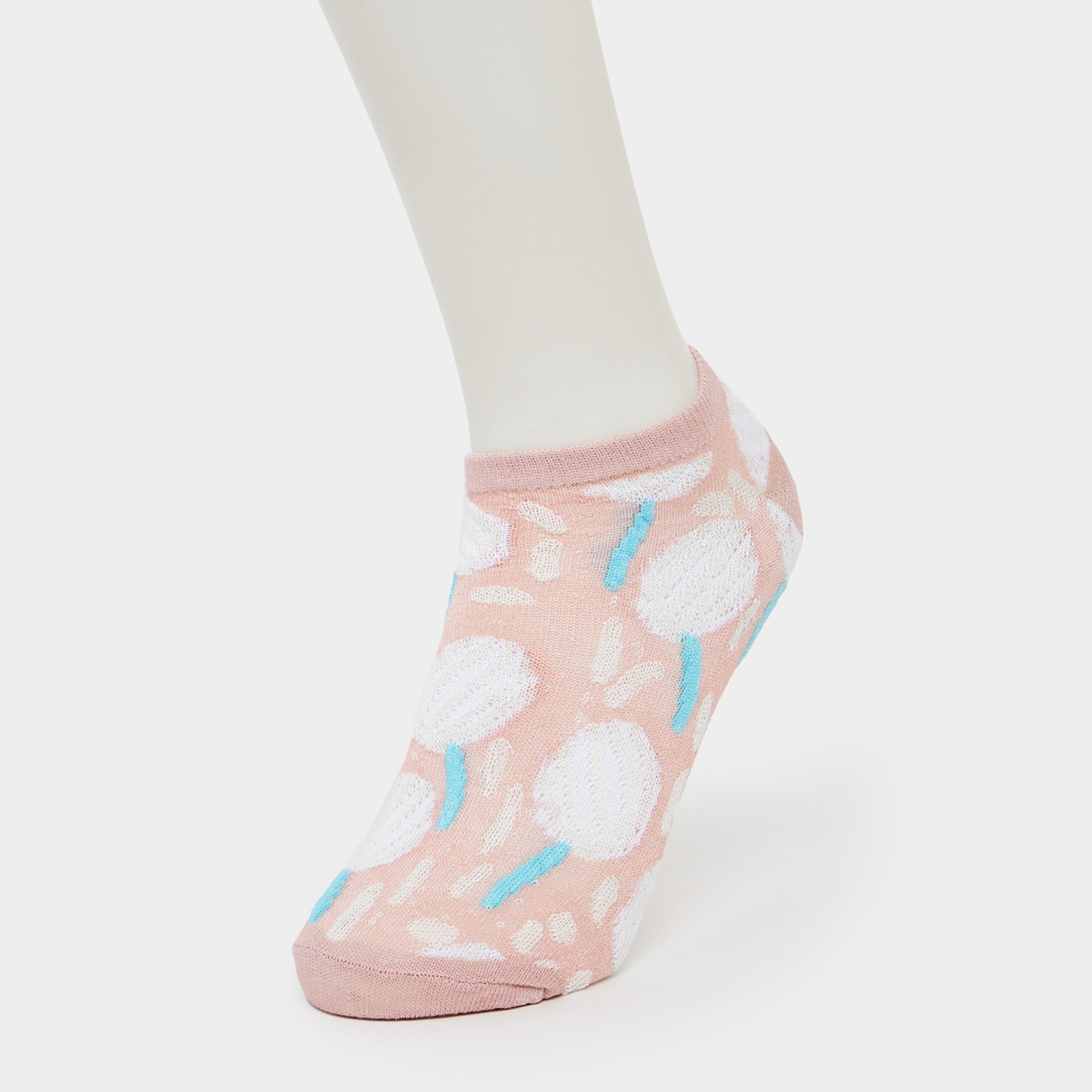 Styli Set Of 5 - Floral Print Ankle Socks-women-socksandstockings-image-2