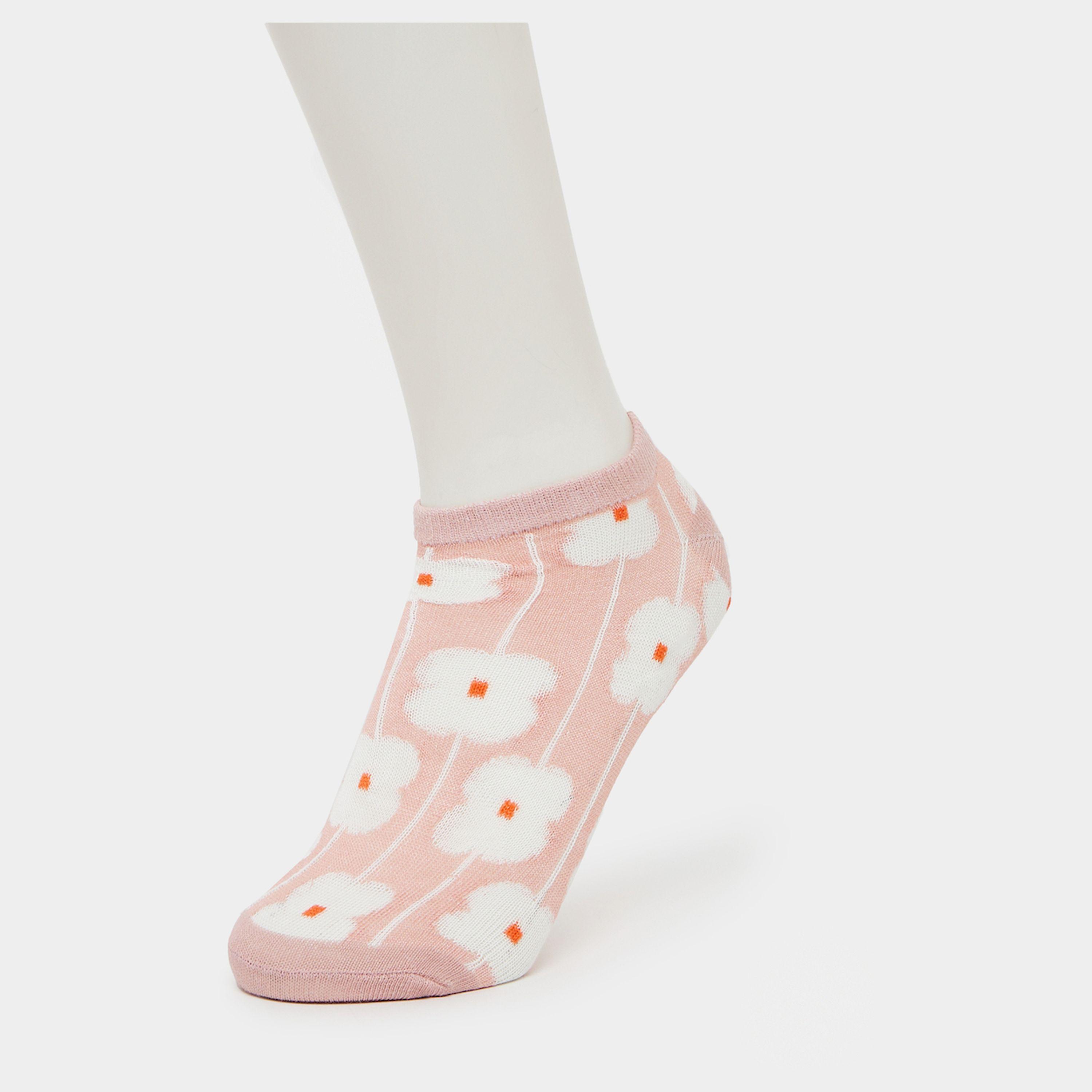 ستايلي - طقم من 5 قطع - جوارب للكاحل بطبعة زهور-women-socksandstockings-image-4