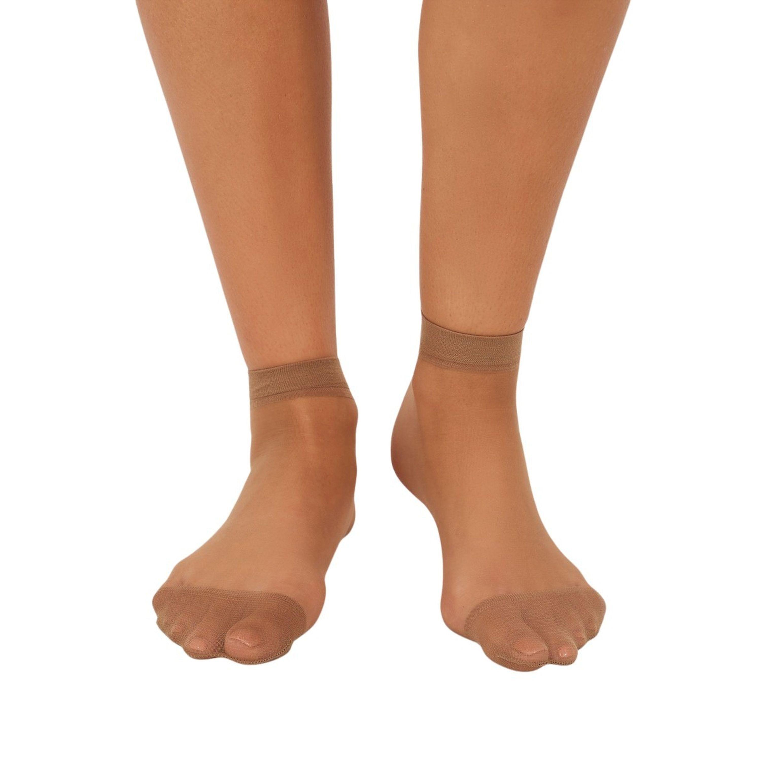 Styli Pack of 4 - Plain Sheer Crew Socks-women-socksandstockings-image-4