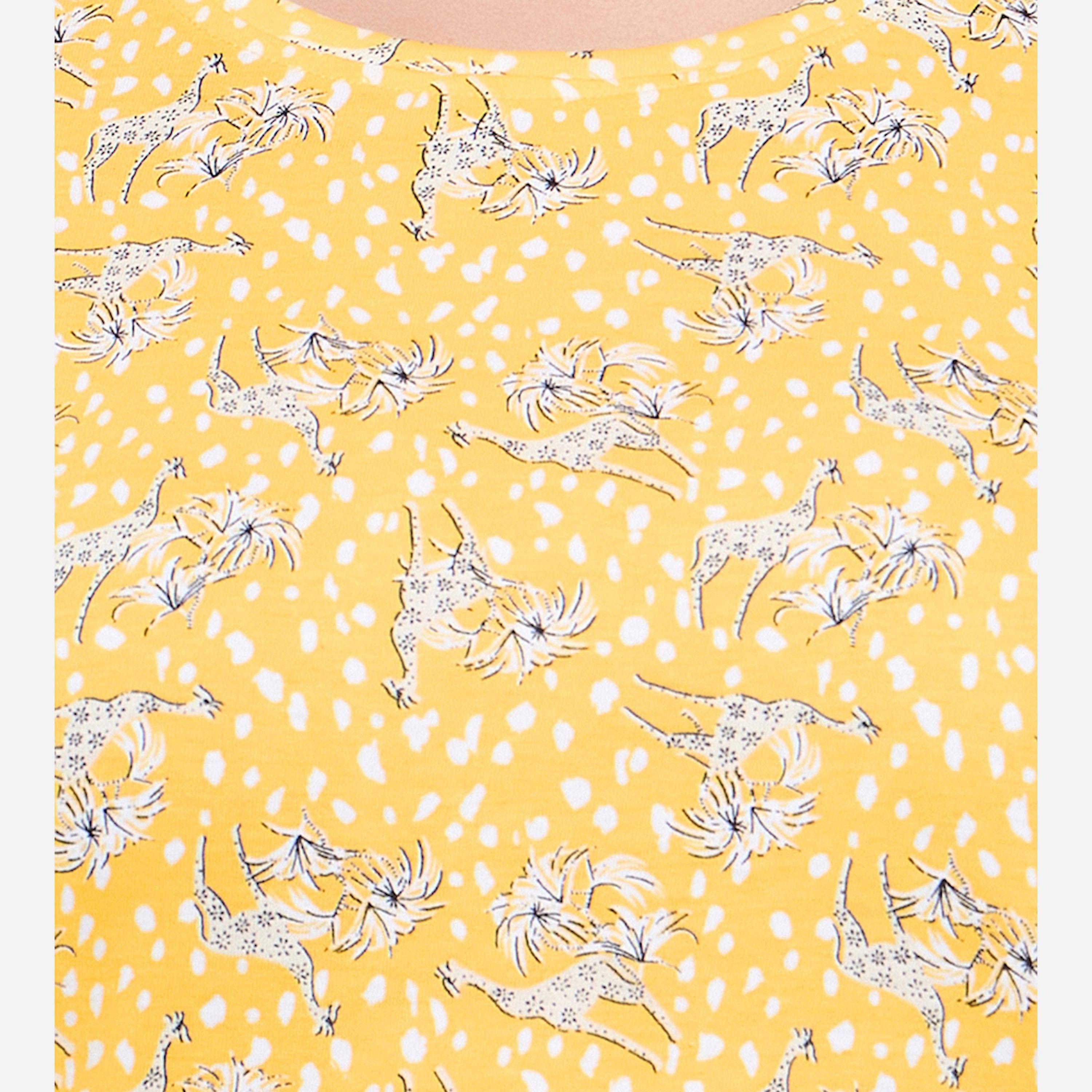 كلوفيا × ستايلي - طقم بيجامة مكون من بلوزة وشورت برقبة دائرية مطبوعة-women-clothing-nightwear-pyjamas-shortsets-image-6