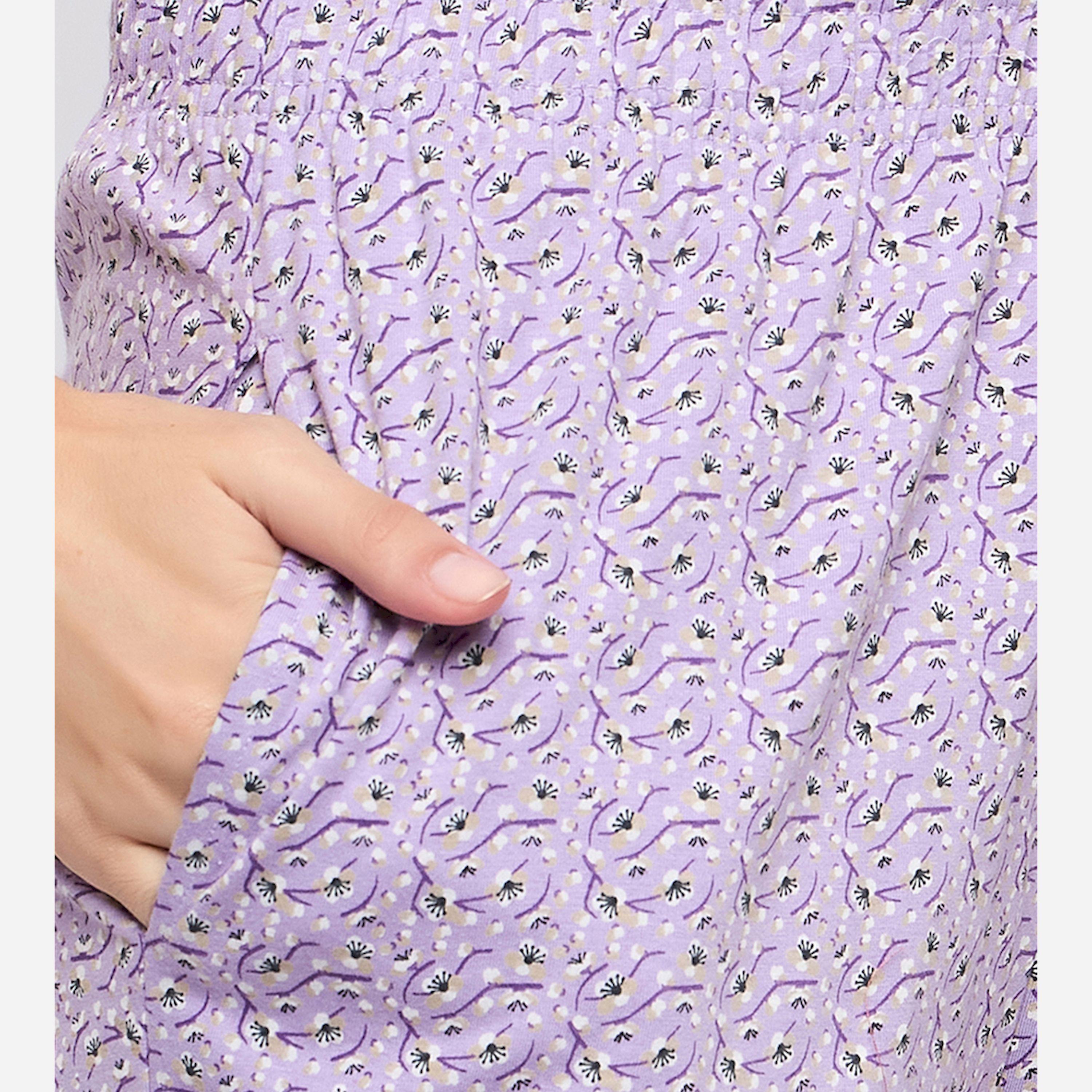 Clovia X Styli Printed Round Neck Top And Shorts Pyjama Set-women-clothing-nightwear-pyjamas-shortsets-image-7