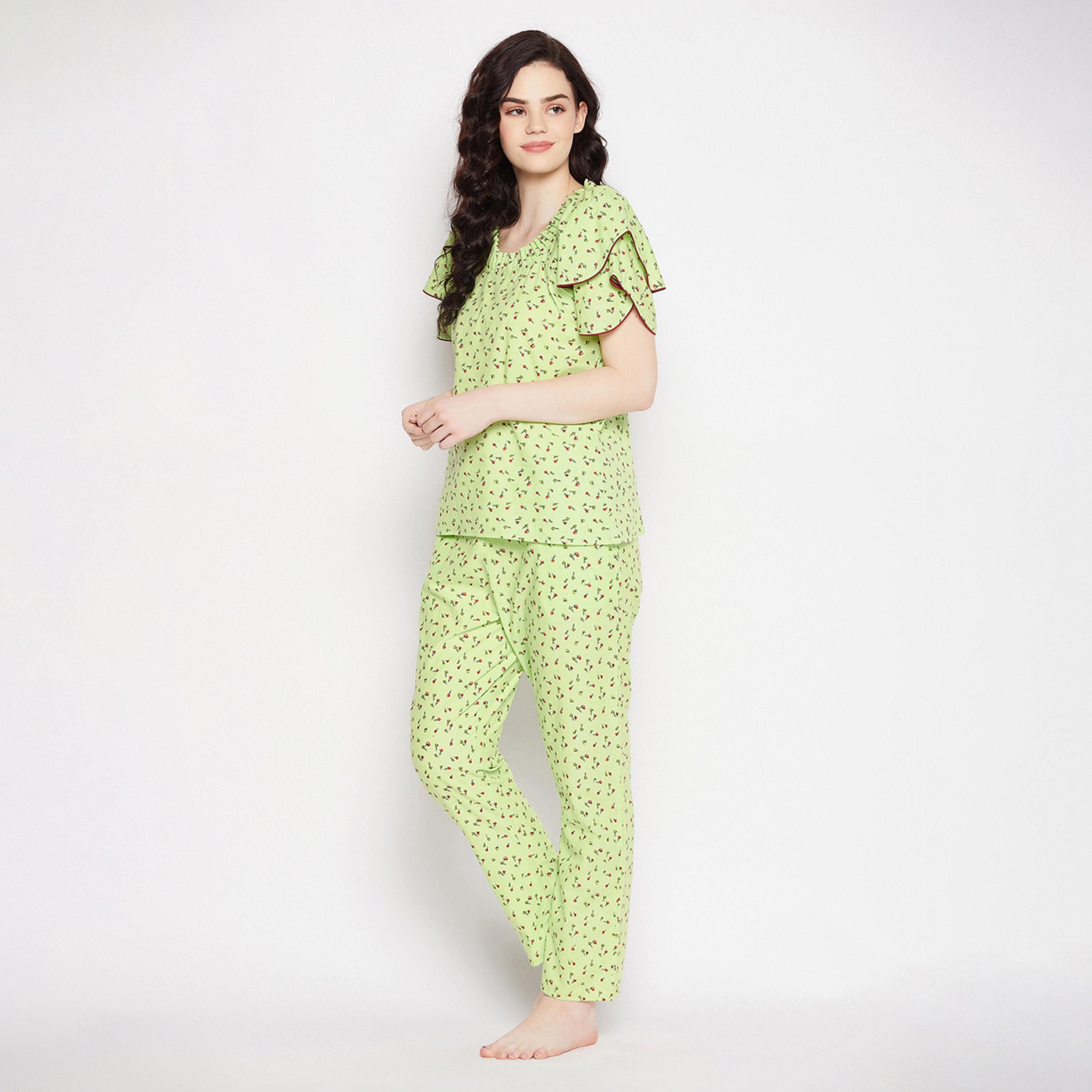 Clovia X Styli Printed Round Neck Top And Pyjama Set-women-clothing-nightwear-pyjamas-longsets-image-4