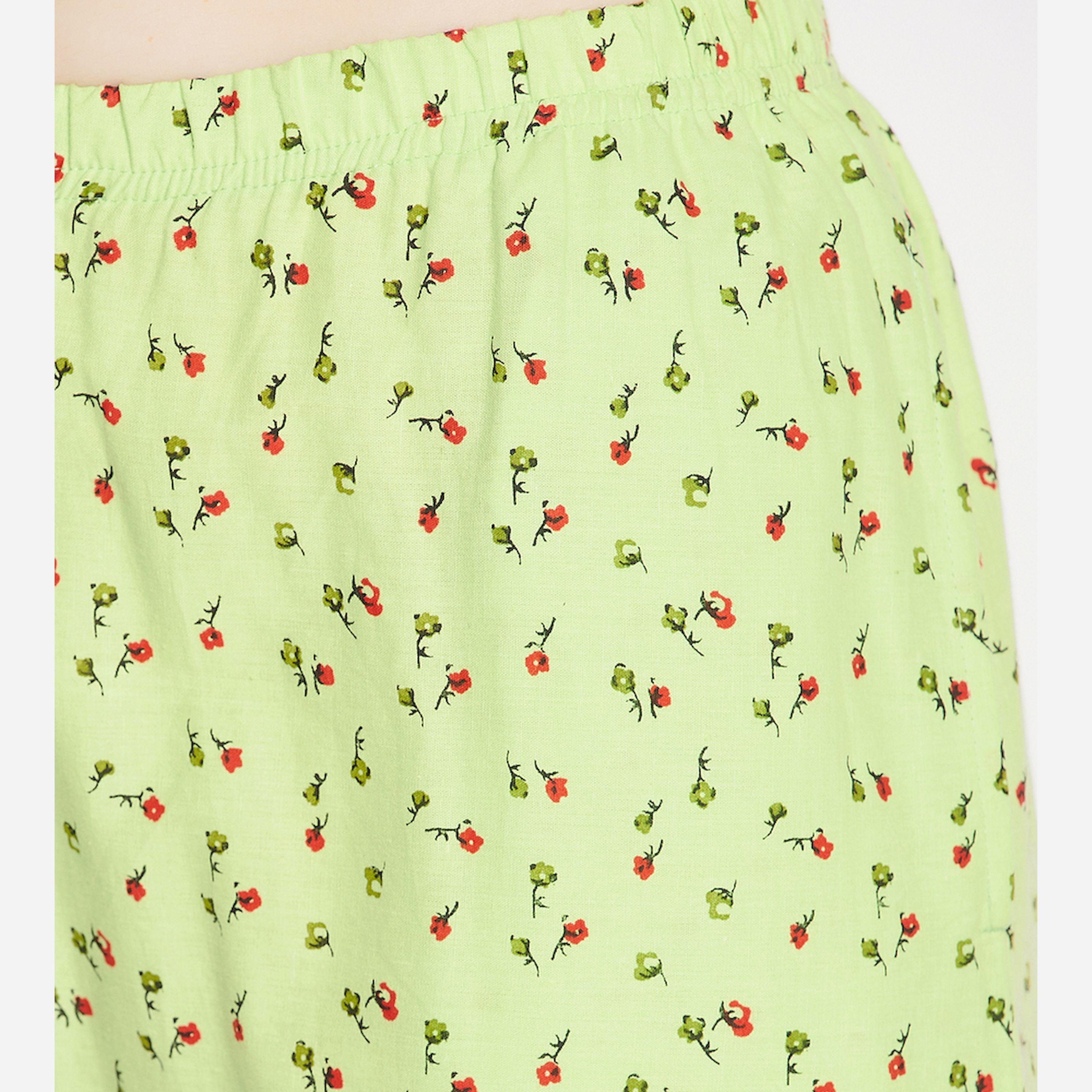 كلوفيا × ستايلي - طقم بيجامة وقميص مطبوع برقبة دائرية-women-clothing-nightwear-pyjamas-longsets-image-8