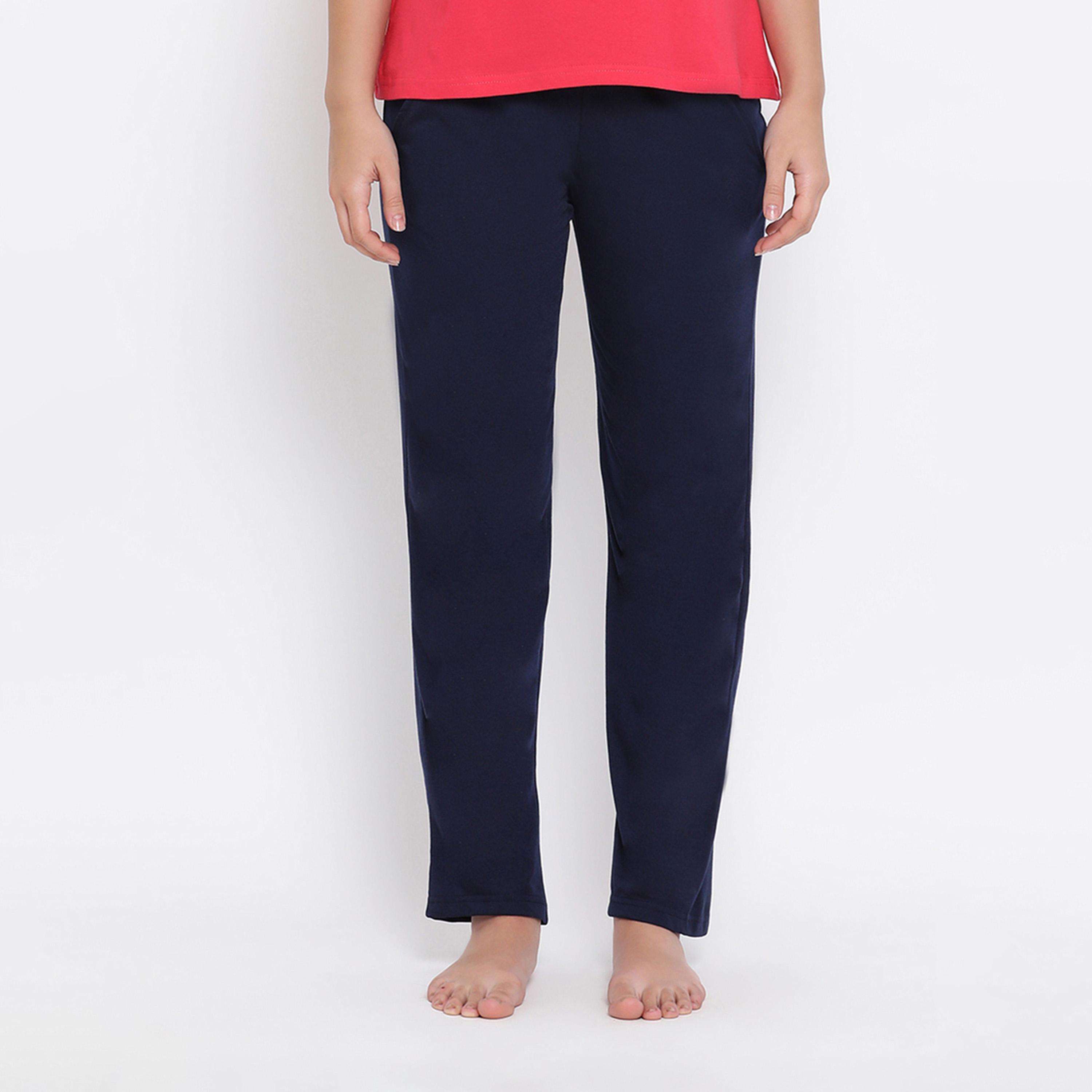 Clovia X Styli Solid Straight Pyjama With Elastic Waistband-women-clothing-nightwear-pyjamas-bottoms-image-2