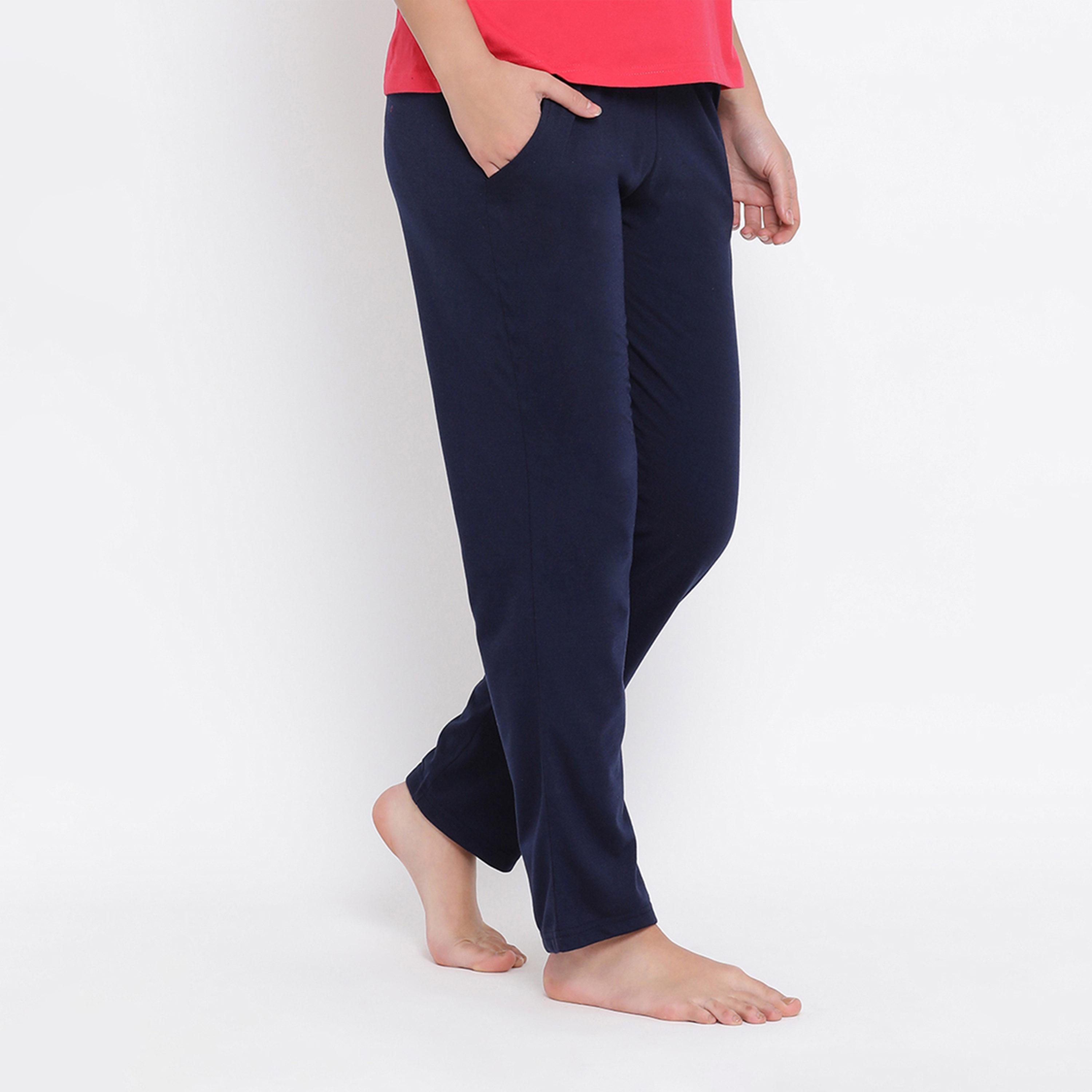 كلوفيا × ستايلي - بيجامة سادة مستقيمة مع حزام خصر مطاطي-women-clothing-nightwear-pyjamas-bottoms-image-4