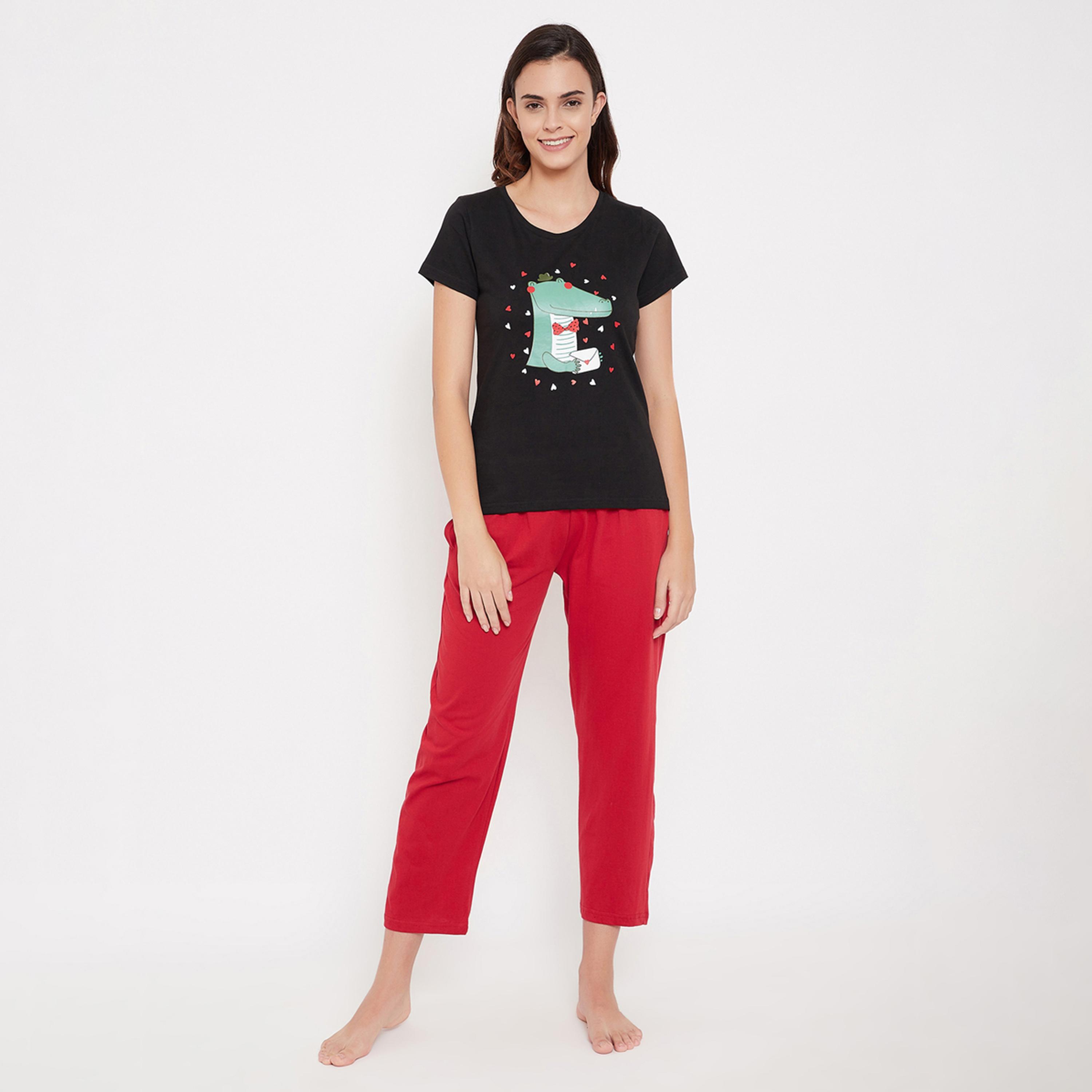 Clovia X Styli Solid Straight Pyjama With Elastic Waistband-women-clothing-nightwear-pyjamas-bottoms-image-1