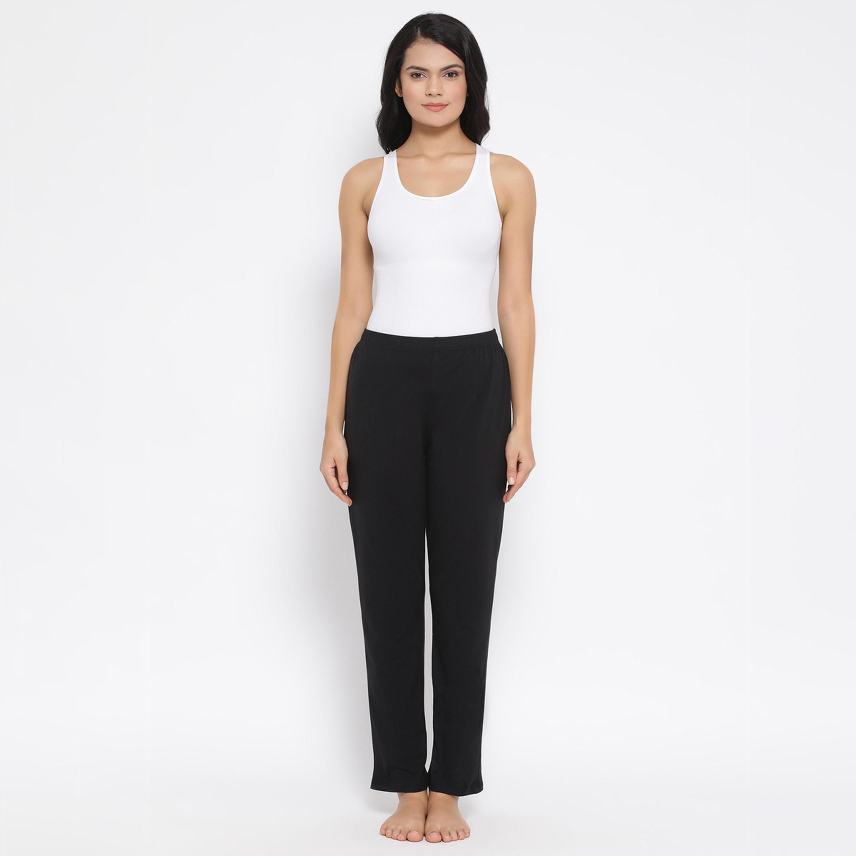 Clovia X Styli Solid Straight Pyjama With Elastic Waistband-women-clothing-nightwear-pyjamas-bottoms-image-1