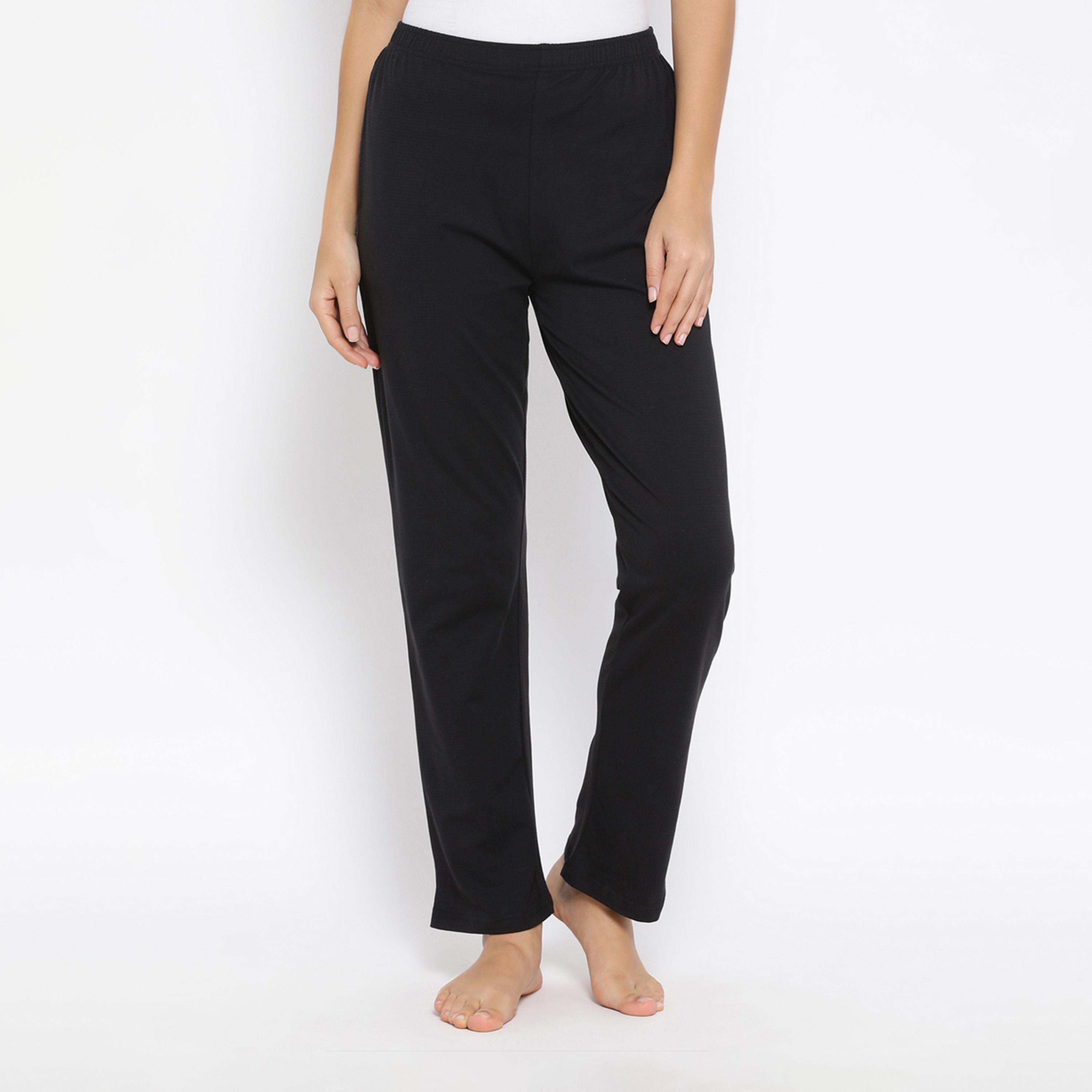 Clovia X Styli Solid Straight Pyjama With Elastic Waistband-women-clothing-nightwear-pyjamas-bottoms-image-2