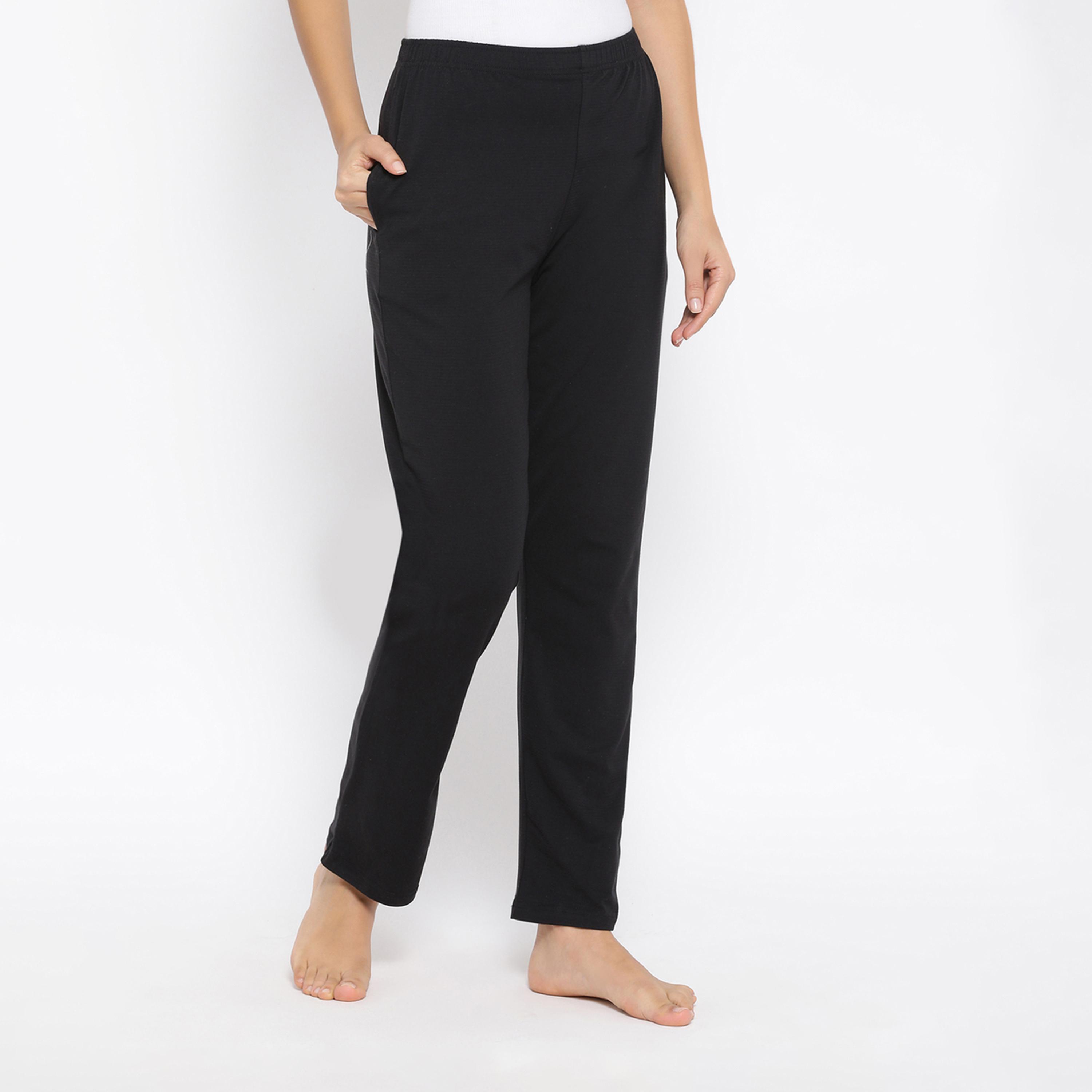 Clovia X Styli Solid Straight Pyjama With Elastic Waistband-women-clothing-nightwear-pyjamas-bottoms-image-3