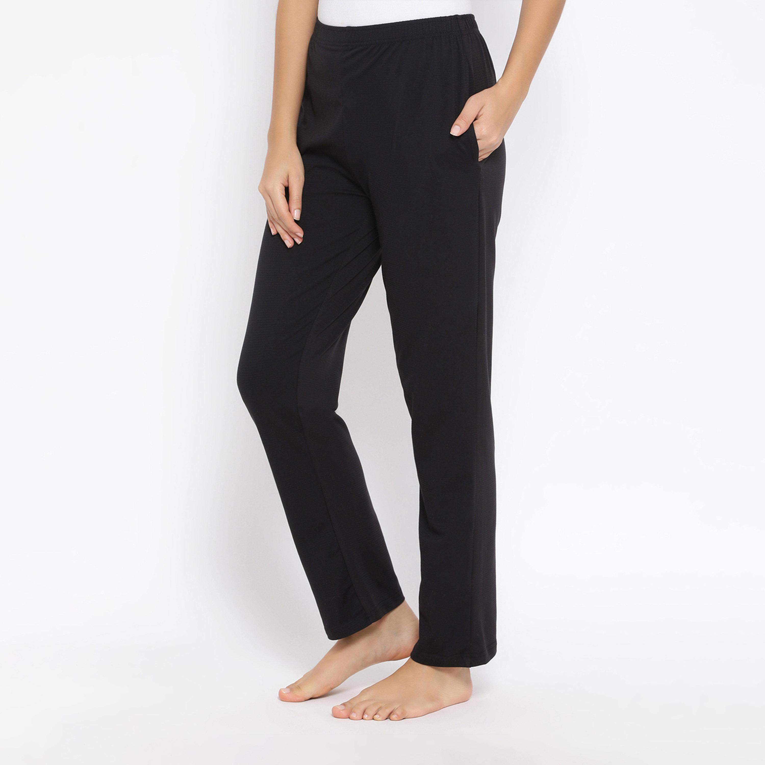 Clovia X Styli Solid Straight Pyjama With Elastic Waistband-women-clothing-nightwear-pyjamas-bottoms-image-4