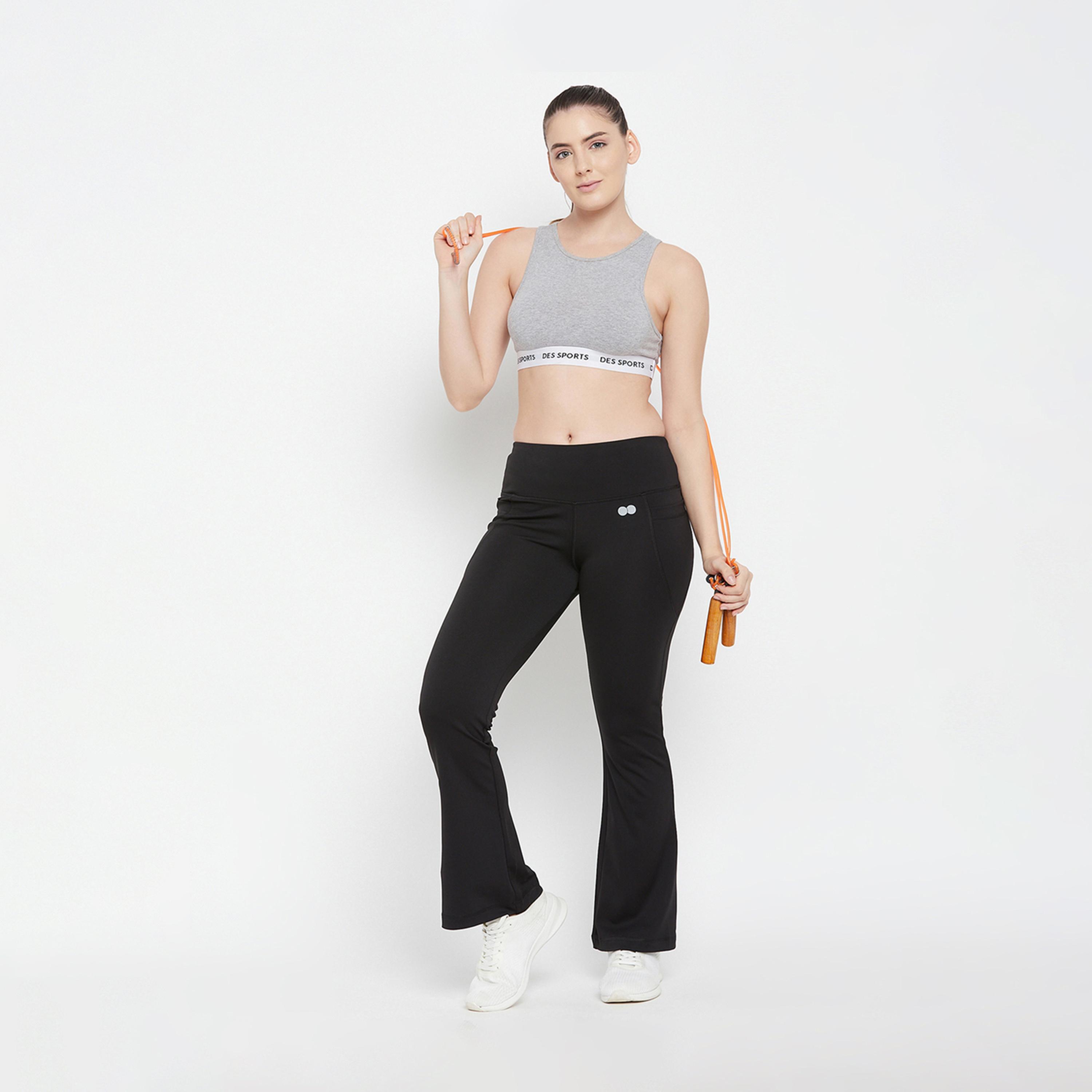Clovia X Styli Comfort Fit High Rise Flared Yoga Pants-women-clothing-sportswearandactivewear-bottoms-image-1