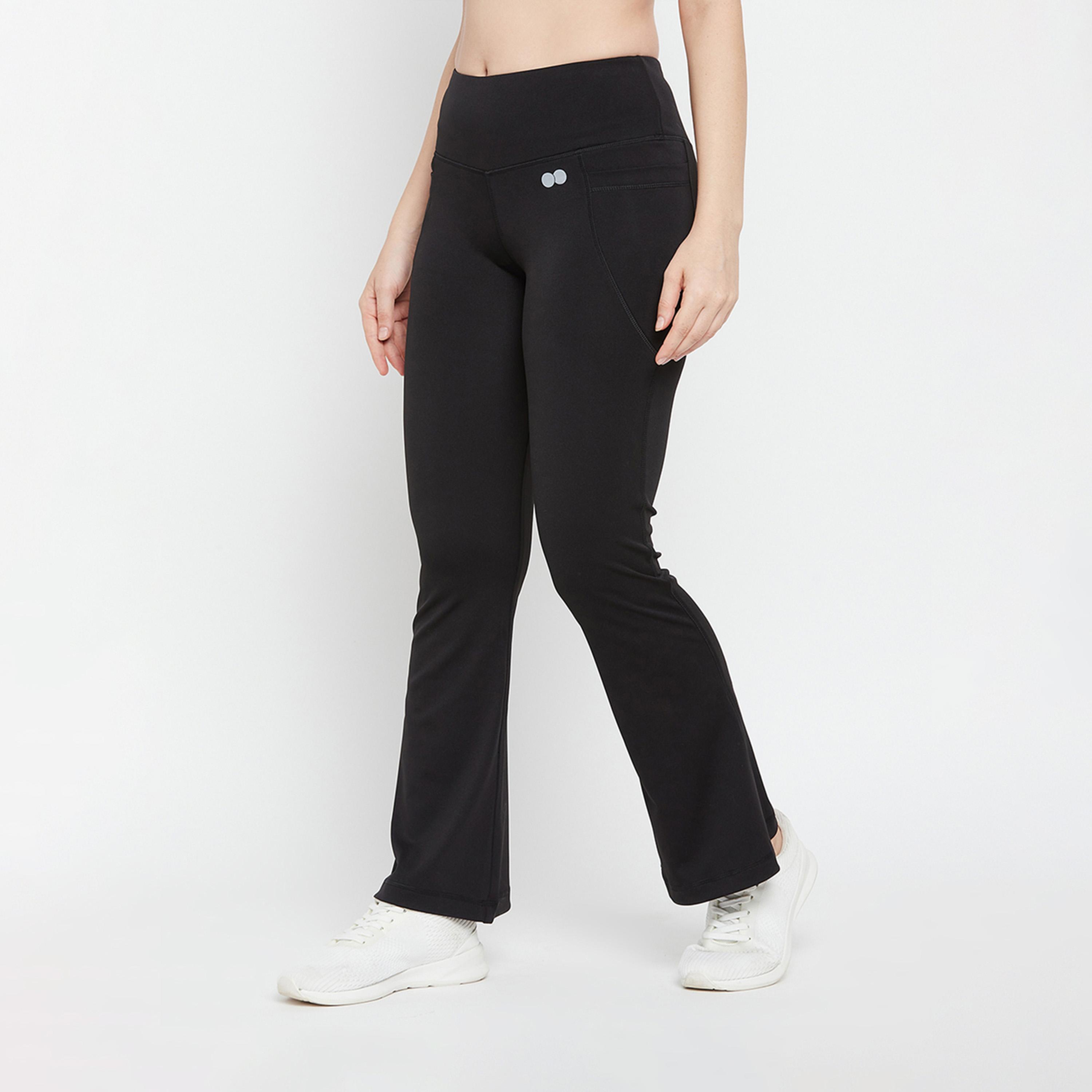 Clovia X Styli Comfort Fit High Rise Flared Yoga Pants-women-clothing-sportswearandactivewear-bottoms-image-3