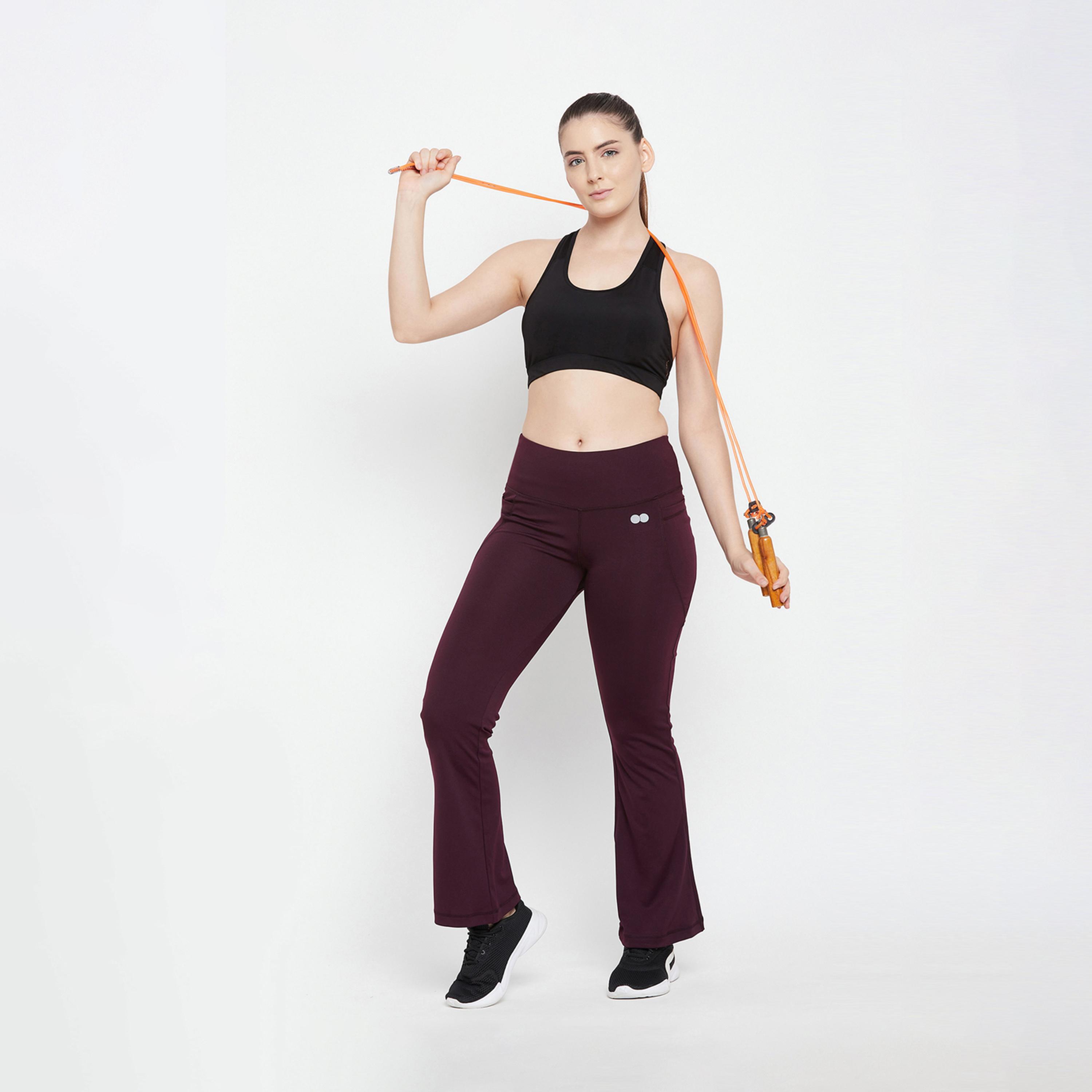 كلوفيا × ستايلي - بنطال يوغا مريح وواسع بخصر مرتفع-women-clothing-sportswearandactivewear-bottoms-image-1