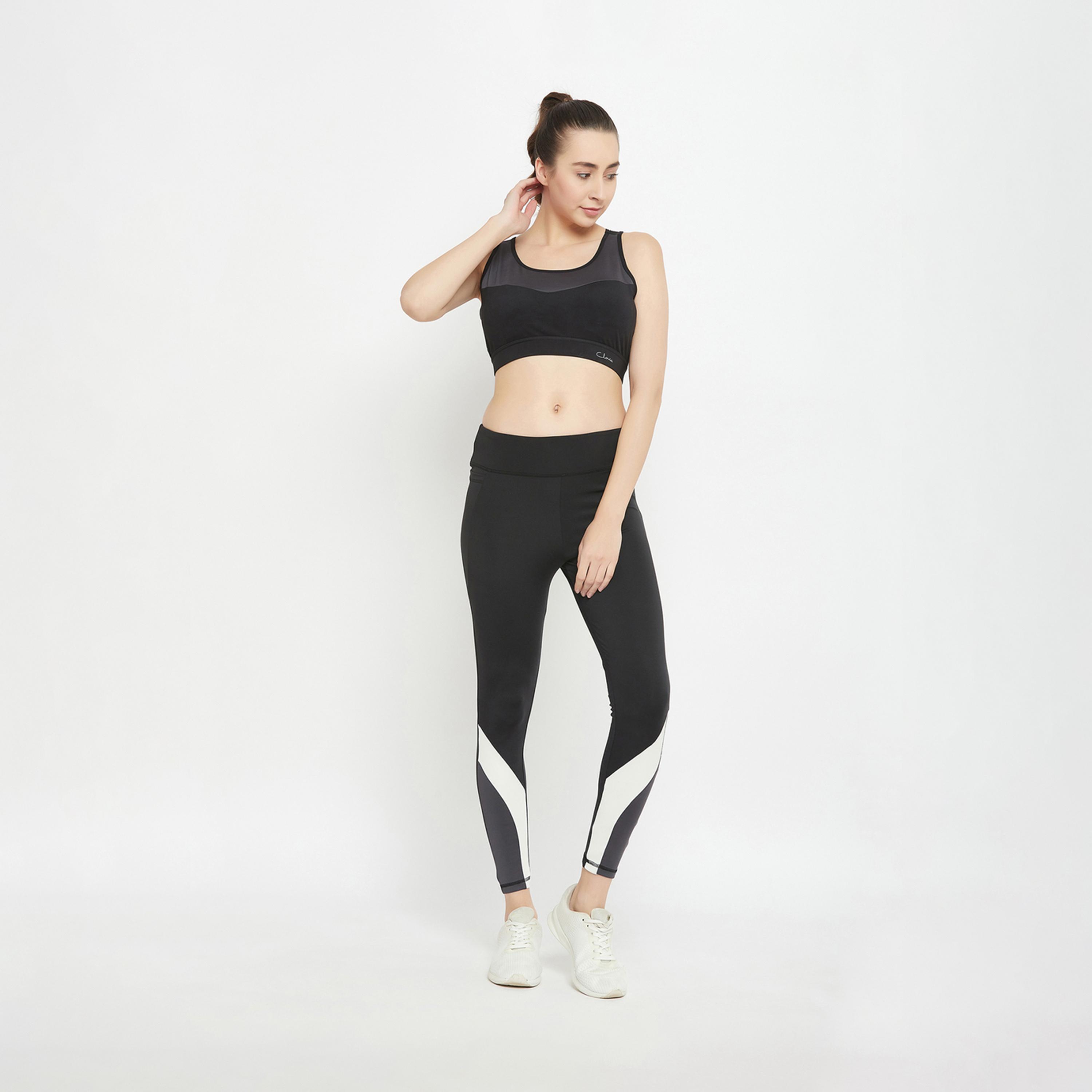 Clovia X Styli High Rise Tights With Printed Panel Detail-women-clothing-sportswearandactivewear-bottoms-image-1
